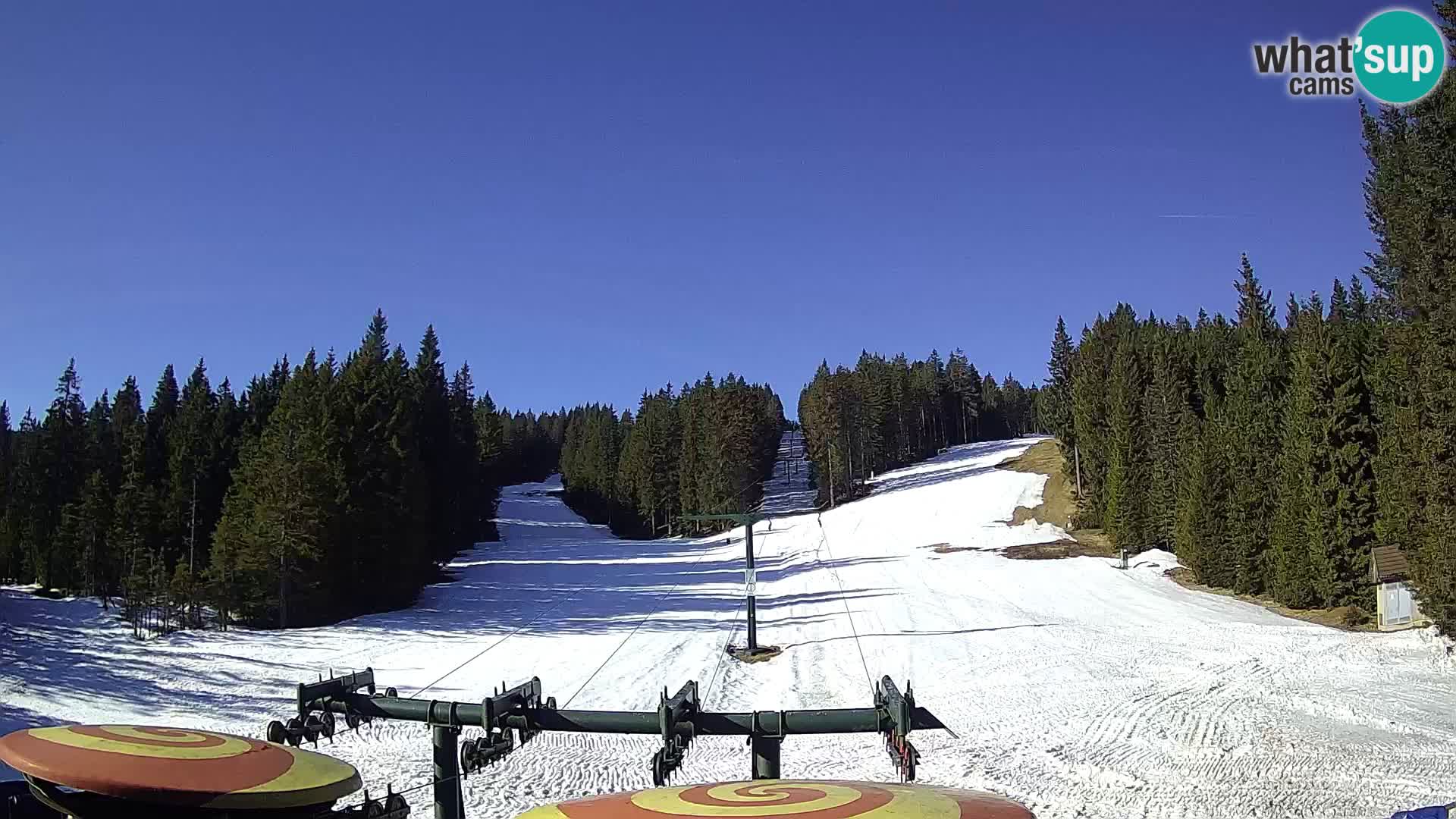 Smučišče Rogla Spletna kamera Ostruščica proga 1 in 2