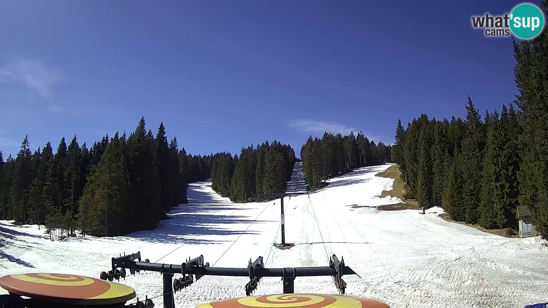 Smučišče Rogla Spletna kamera Ostruščica proga 1 in 2