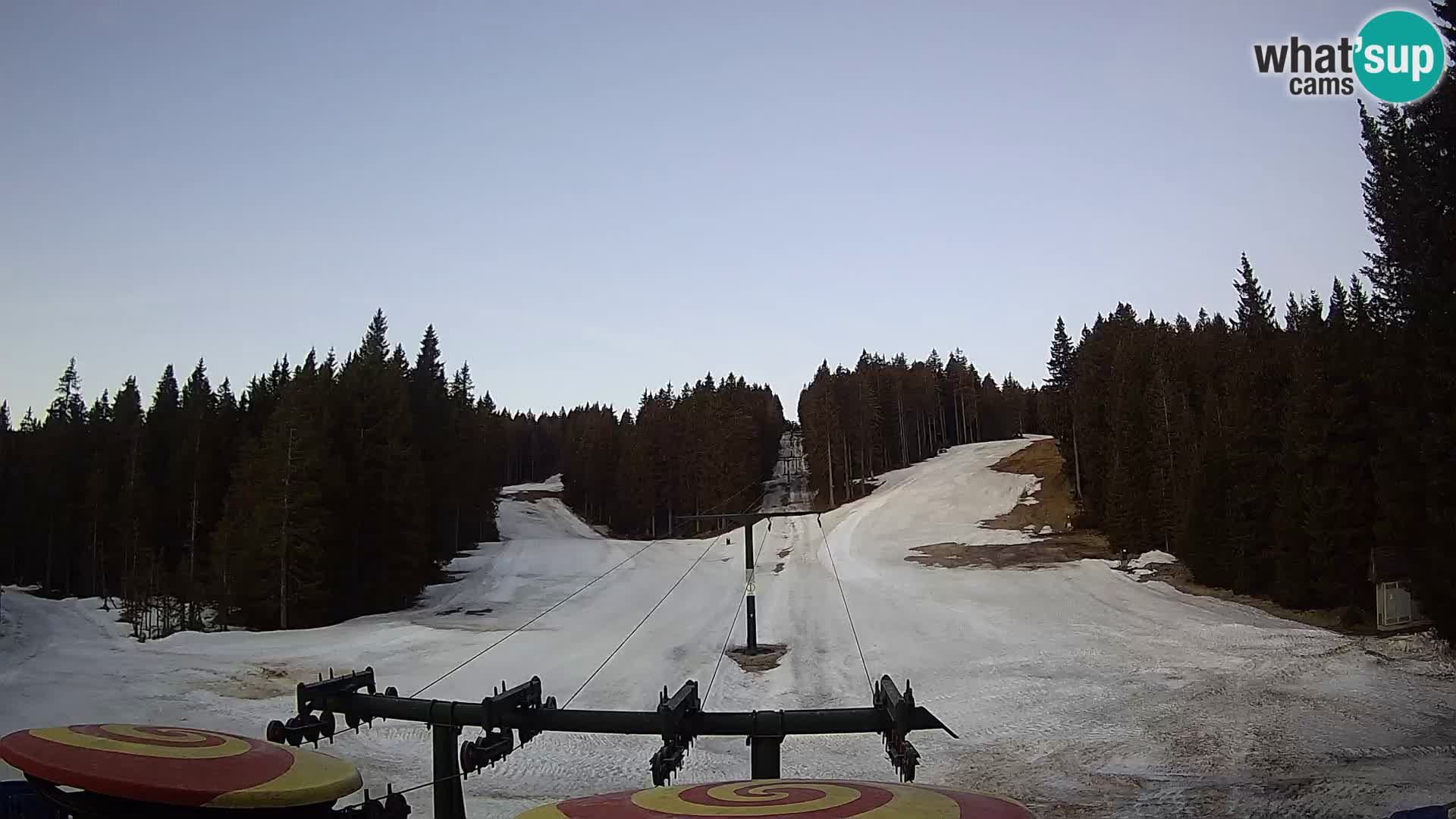 Skigebiet Rogla Webcam Ostruščica Piste 1 und 2