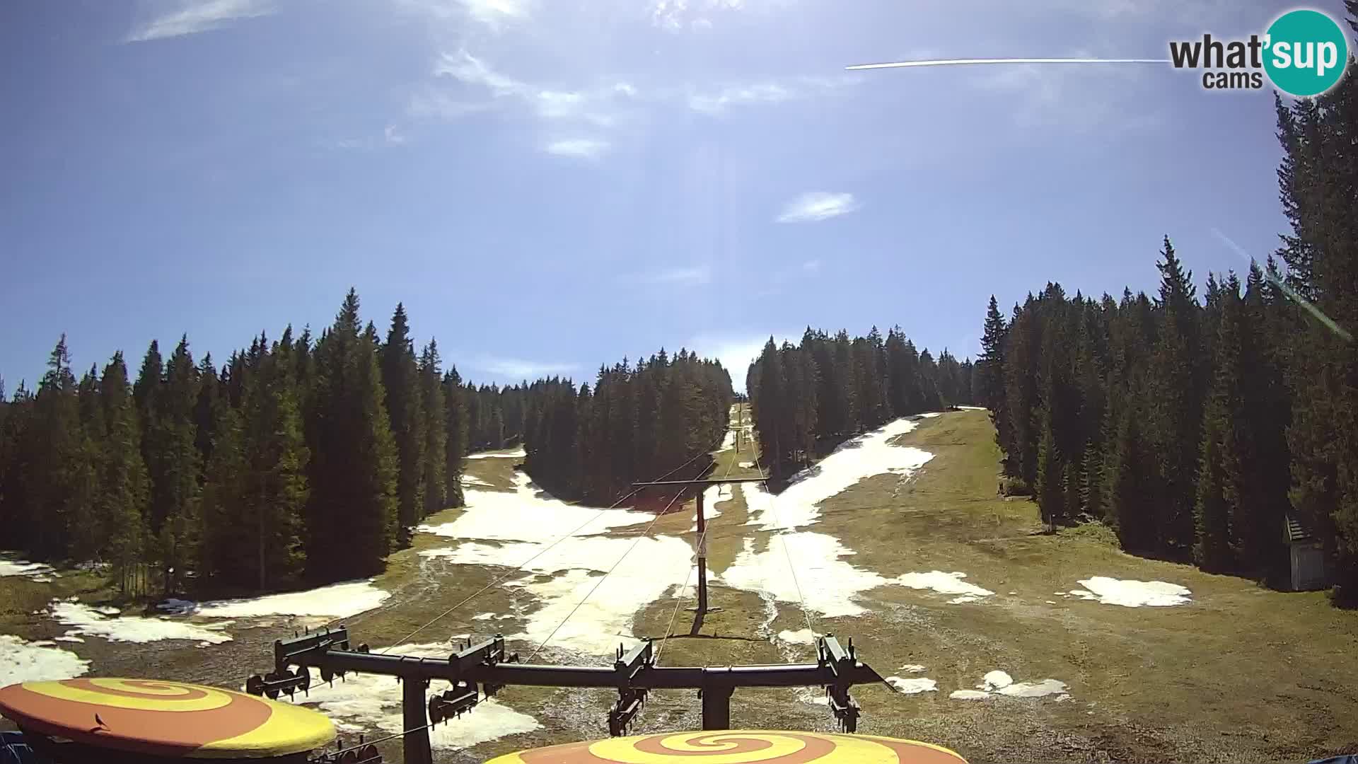 Comprensorio sciistico Rogla Webcam live Ostruščica piste 1 e 2