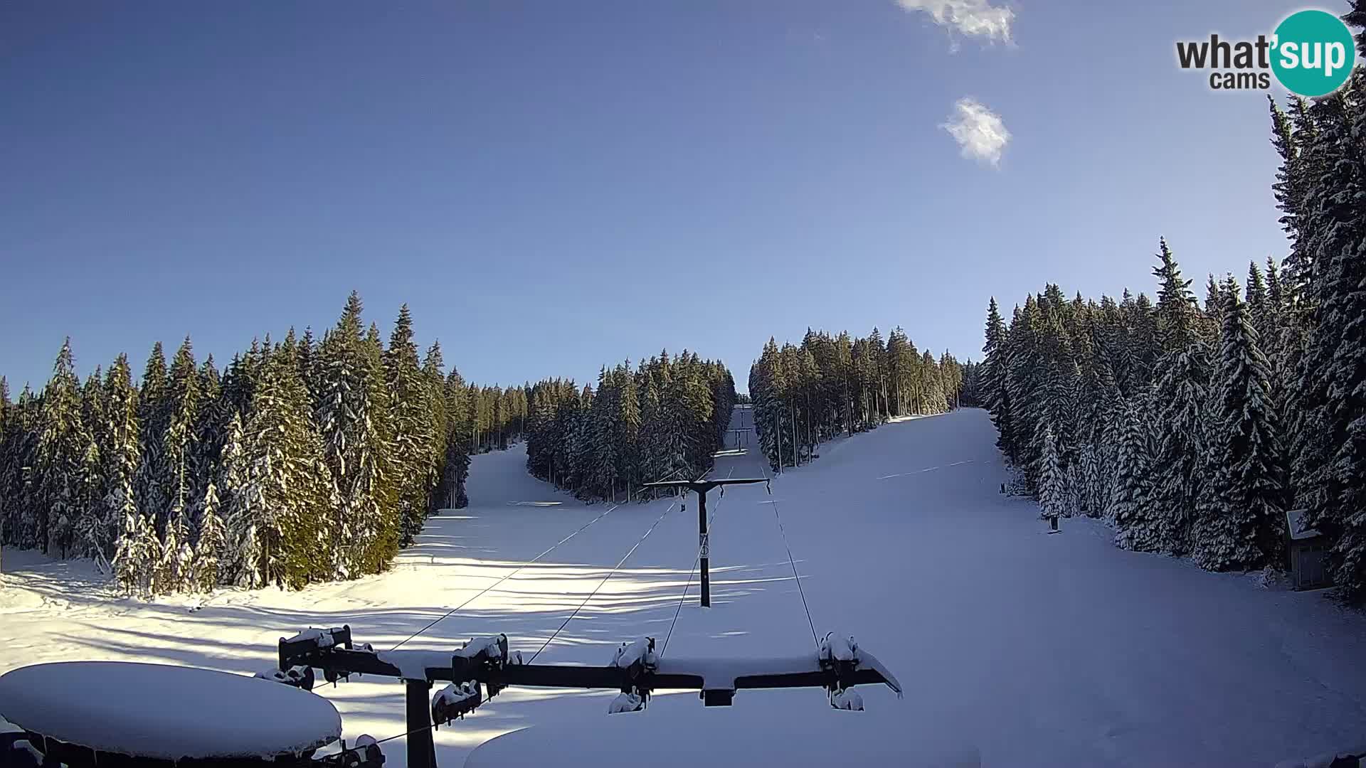 Skigebiet Rogla Webcam Ostruščica Piste 1 und 2
