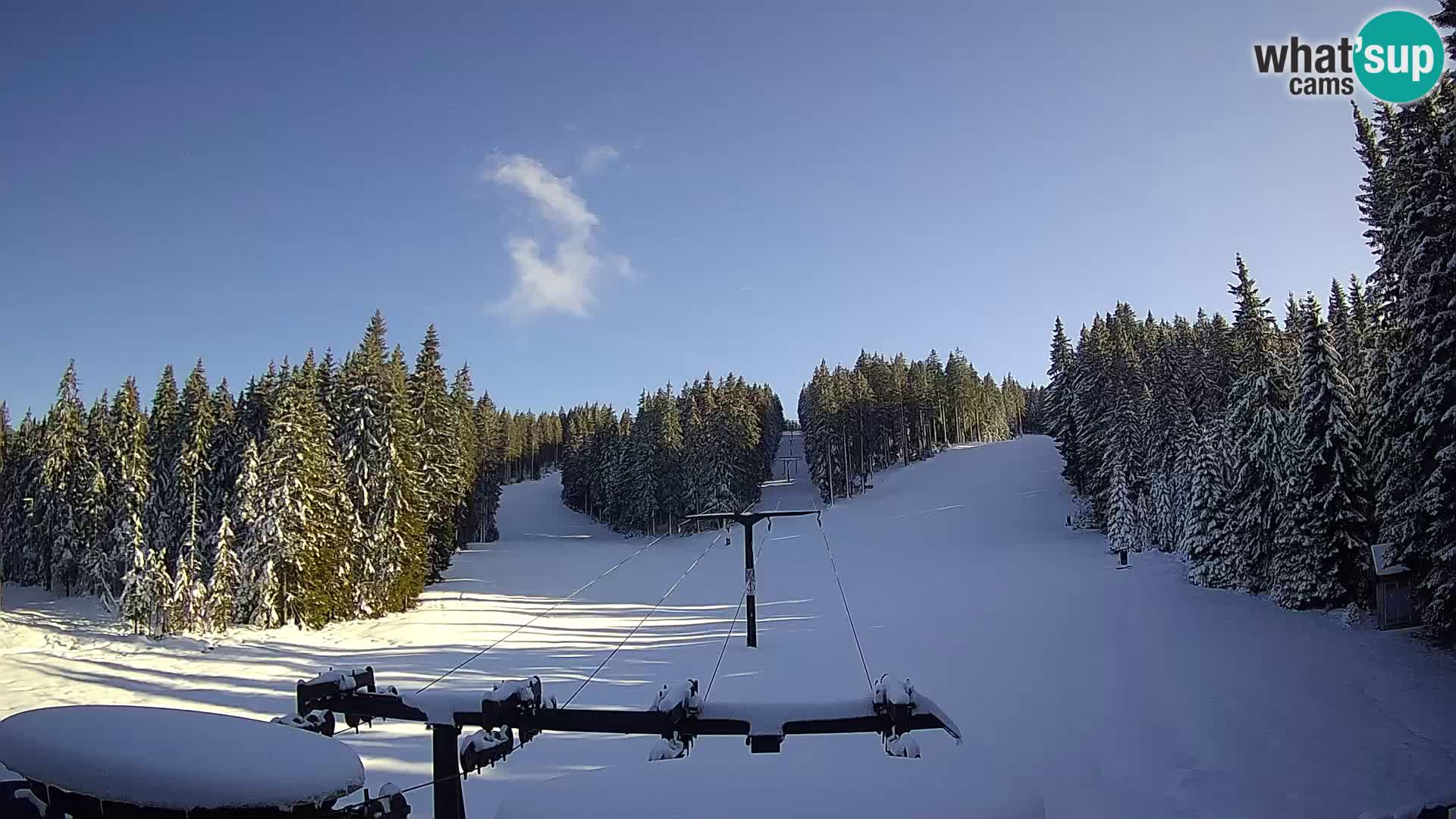 Skigebiet Rogla Webcam Ostruščica Piste 1 und 2
