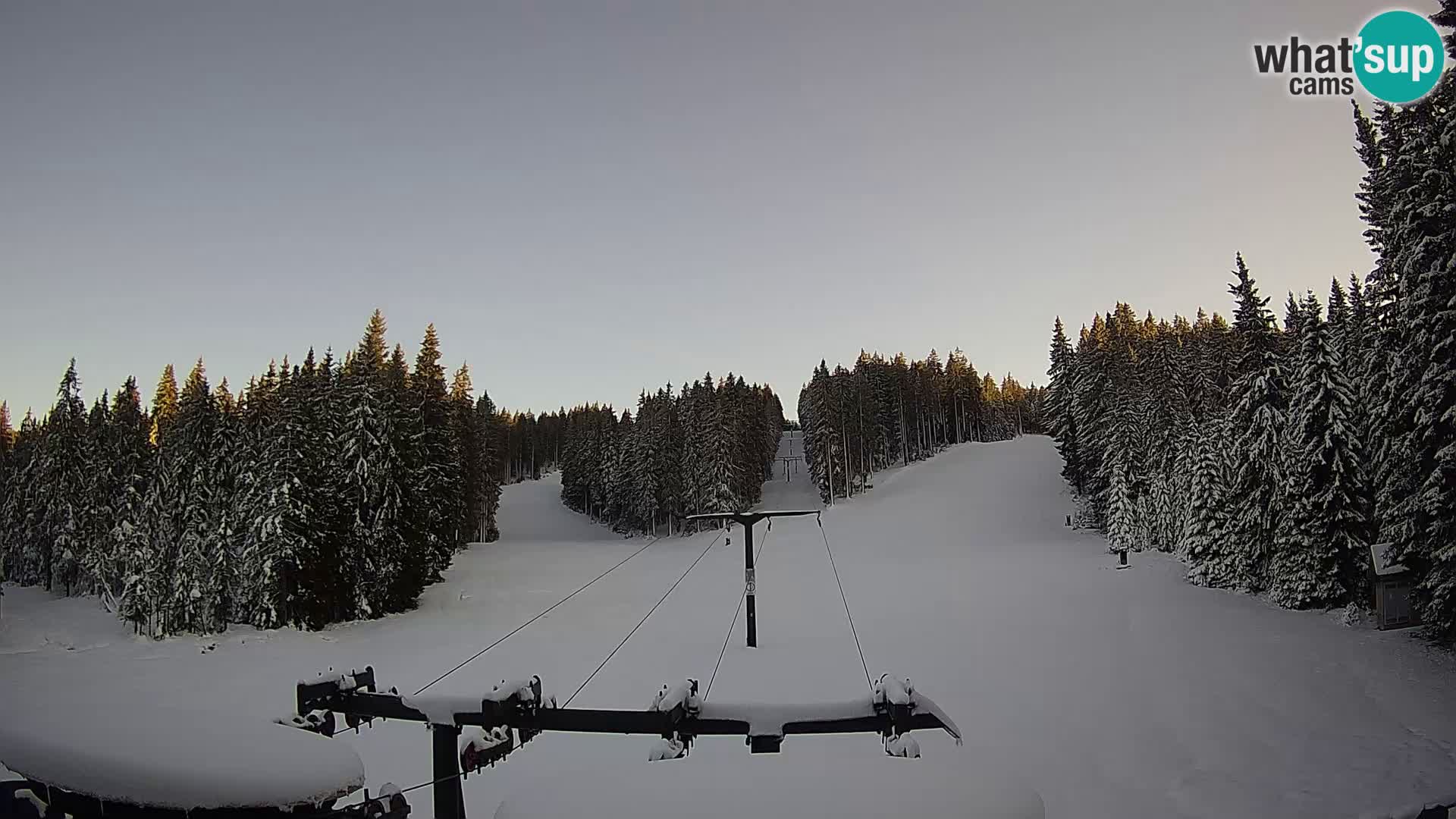 Skigebiet Rogla Webcam Ostruščica Piste 1 und 2