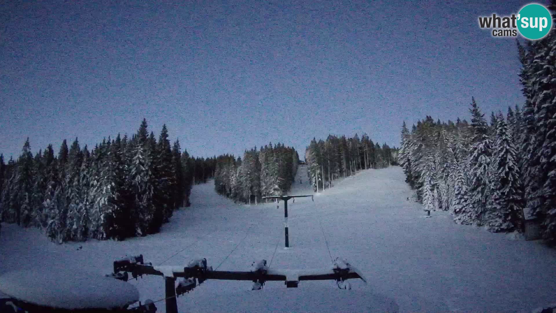 Skijalište Rogla web kamera Ostruščica proga 1 in 2