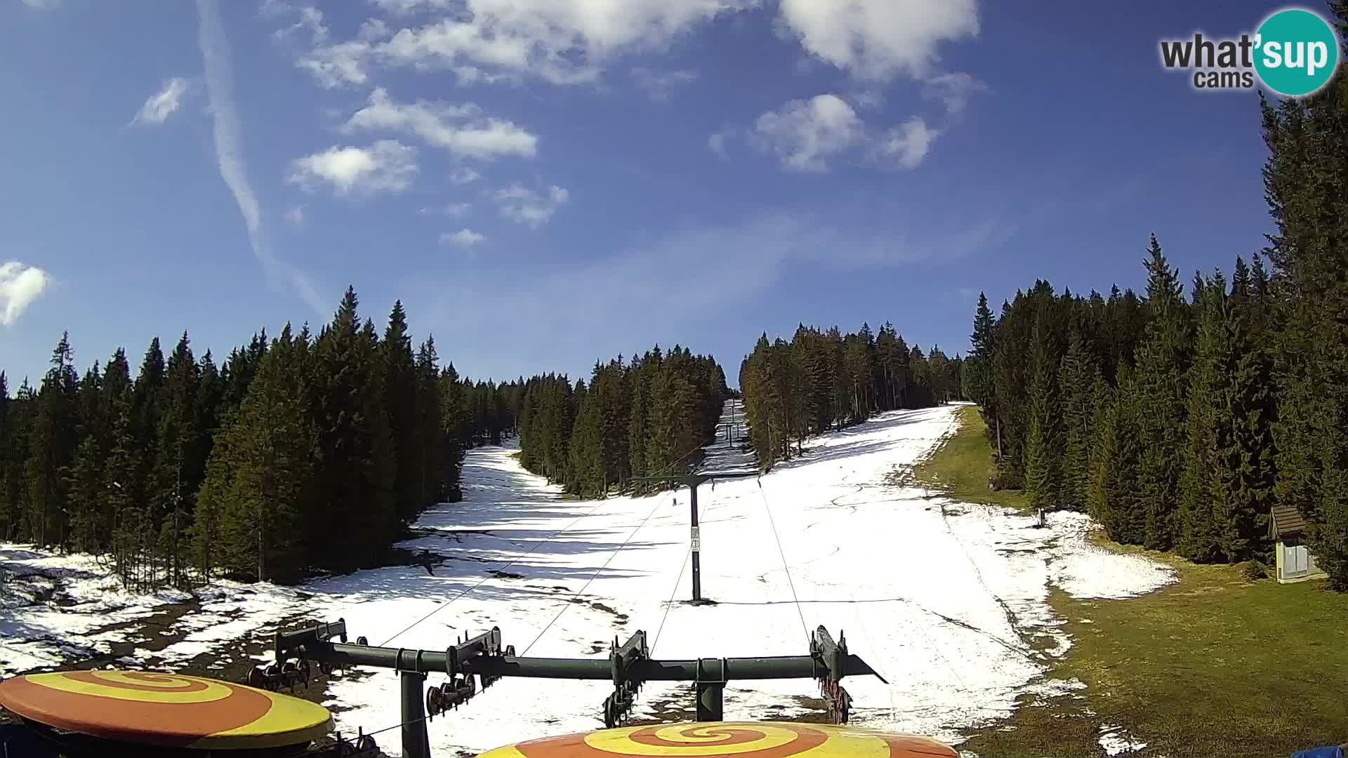 Smučišče Rogla Spletna kamera Ostruščica proga 1 in 2