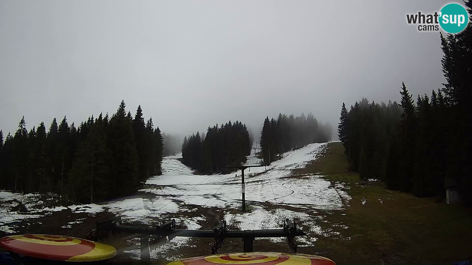 Comprensorio sciistico Rogla Webcam live Ostruščica piste 1 e 2
