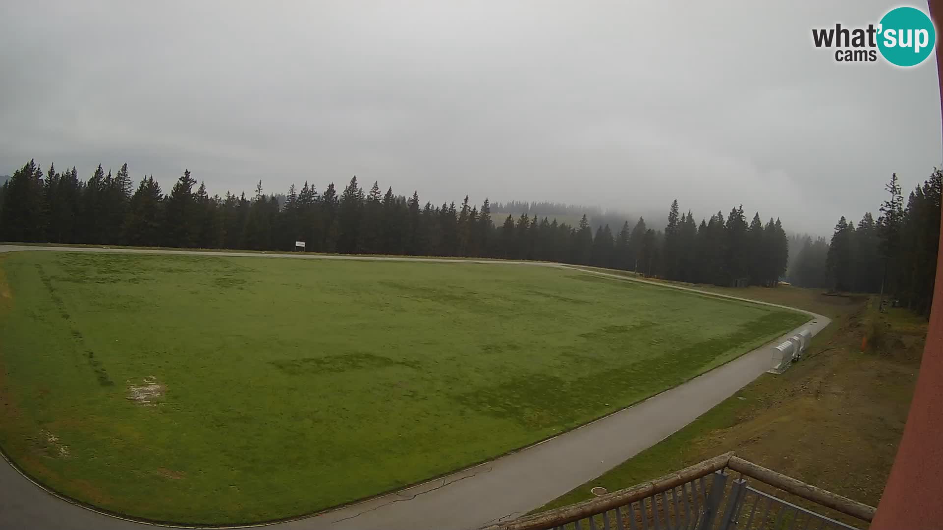 Rogla – Hotel Natura pogled na tekaški poligon