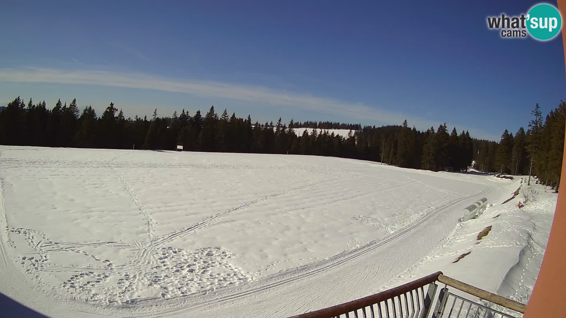 Rogla – Hotel Natura pogled na tekaški poligon