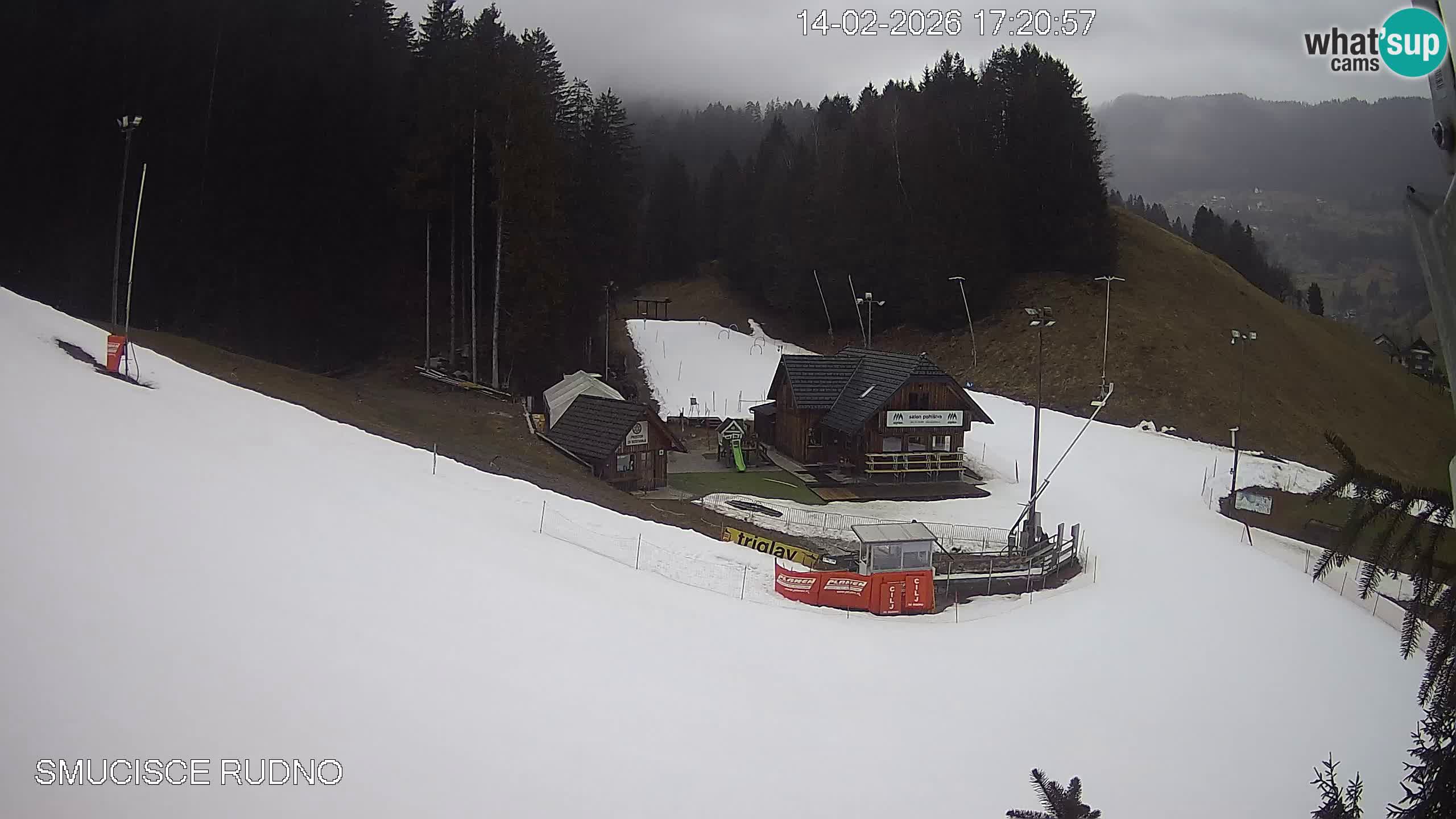 Smučišče Rudno – Pogled na spodnji del smučišča