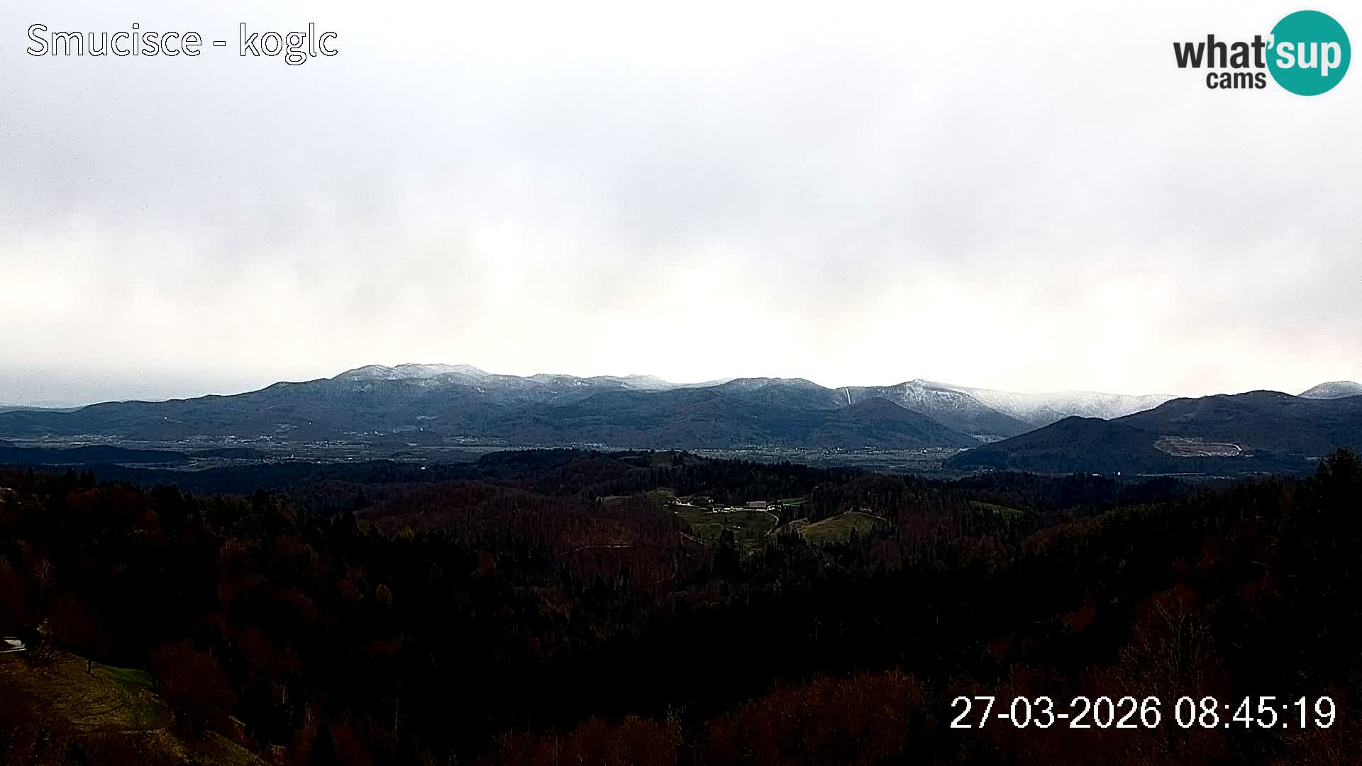 Webcam Šentjošt sci – Vista live sulla parte alta della pista