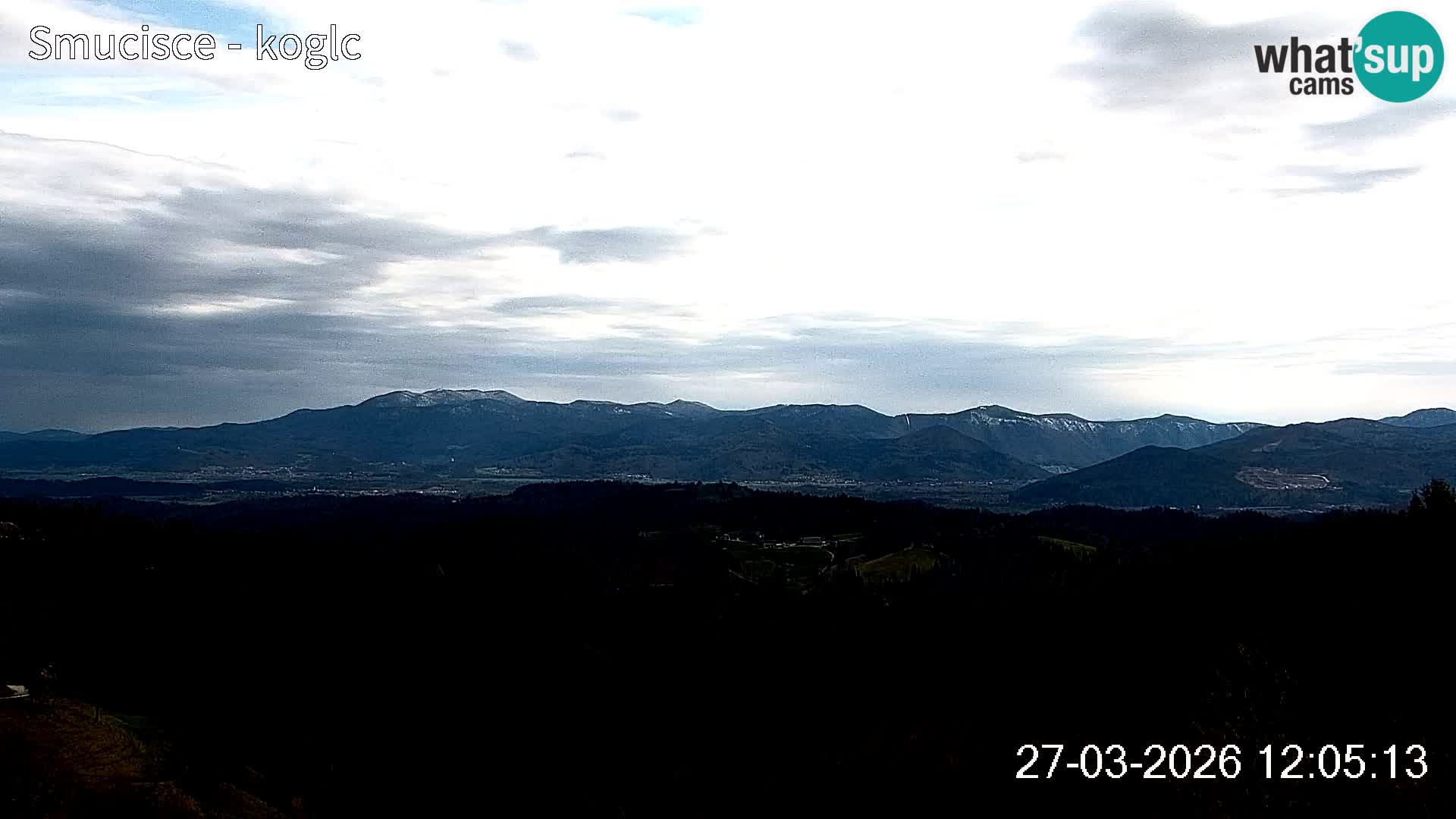 Webcam Šentjošt sci – Vista live sulla parte alta della pista