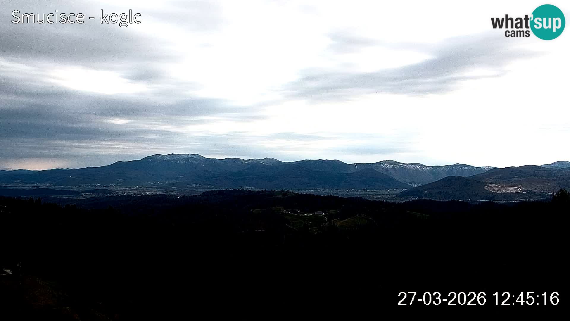 Webcam Šentjošt sci – Vista live sulla parte alta della pista