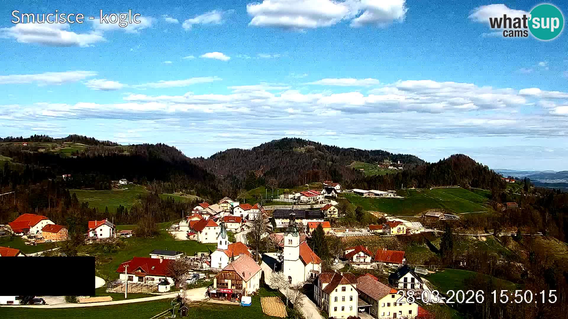 Webcam Šentjošt sci – Vista live sulla parte alta della pista