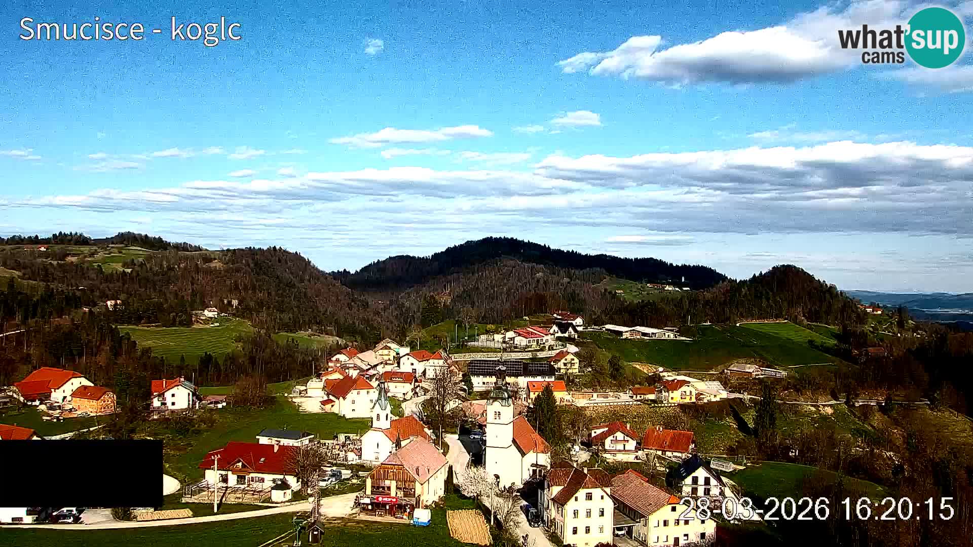 Webcam Šentjošt sci – Vista live sulla parte alta della pista