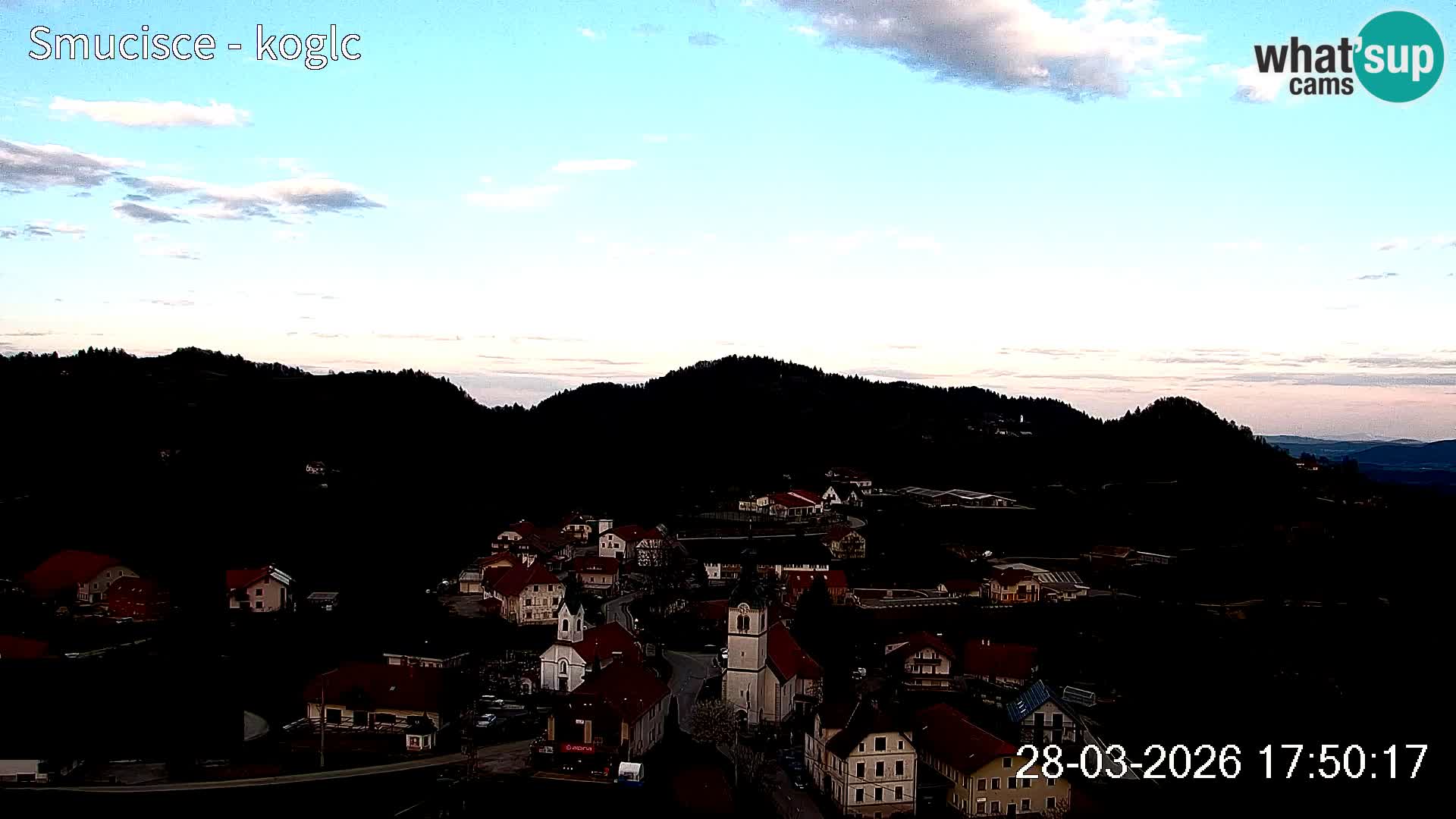 Webcam Šentjošt sci – Vista live sulla parte alta della pista