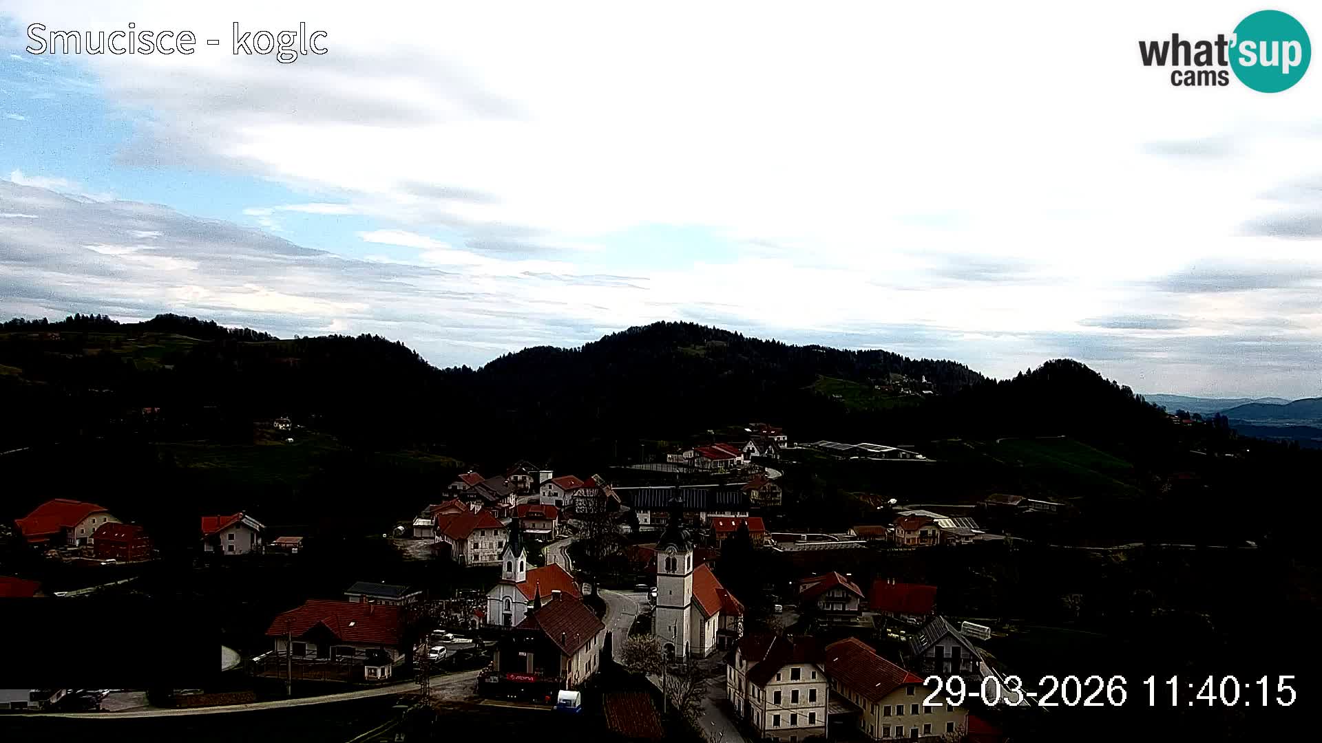 Webcam Šentjošt sci – Vista live sulla parte alta della pista