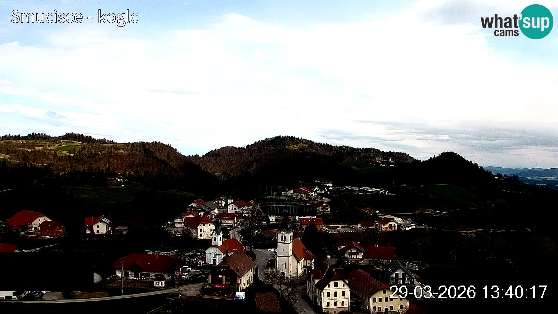 Webcam Šentjošt sci – Vista live sulla parte alta della pista