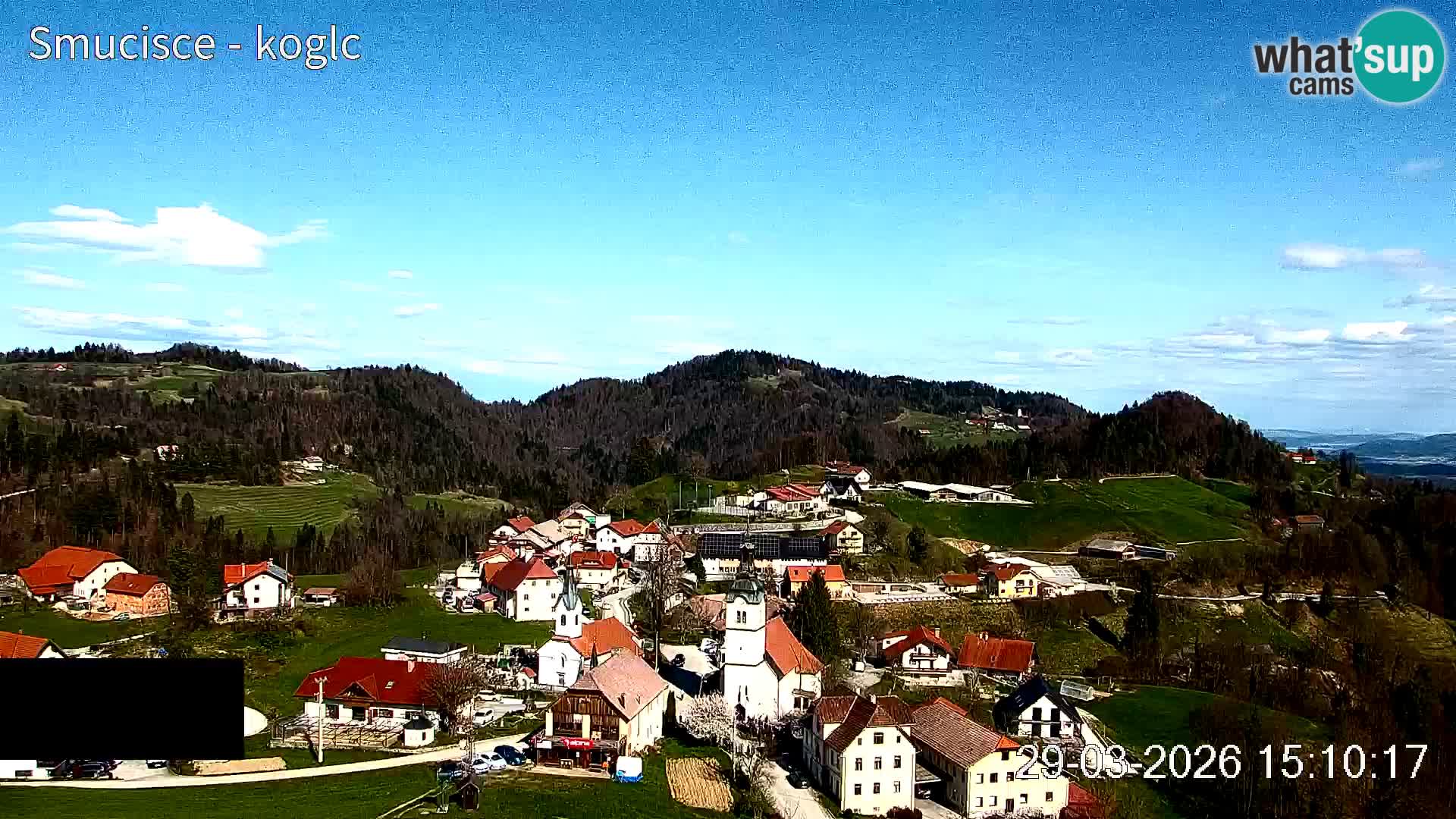 Webcam Šentjošt sci – Vista live sulla parte alta della pista