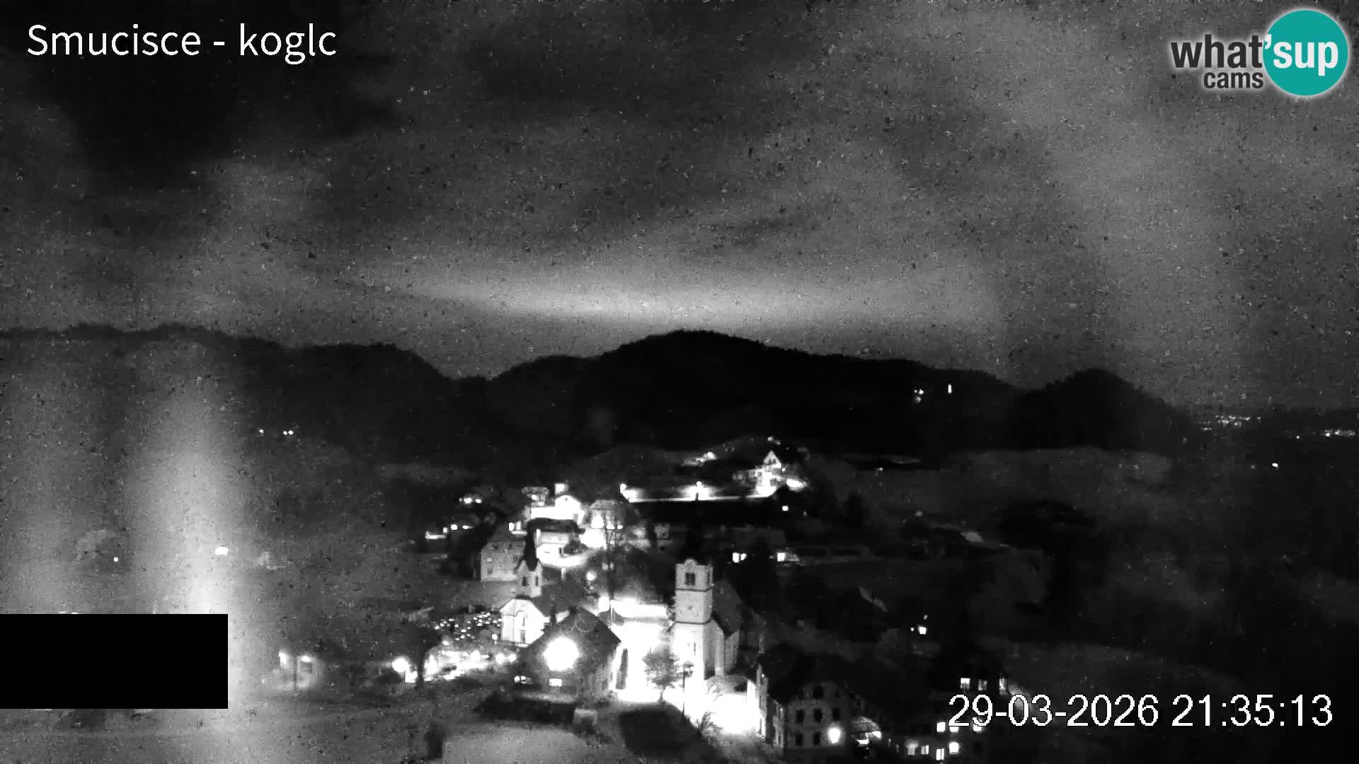 Webcam Šentjošt sci – Vista live sulla parte alta della pista