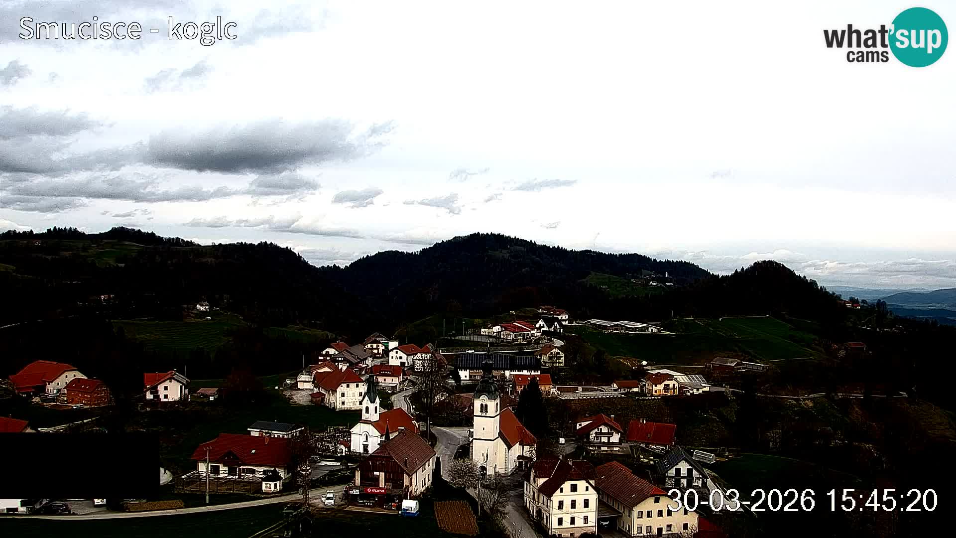 Webcam Šentjošt sci – Vista live sulla parte alta della pista