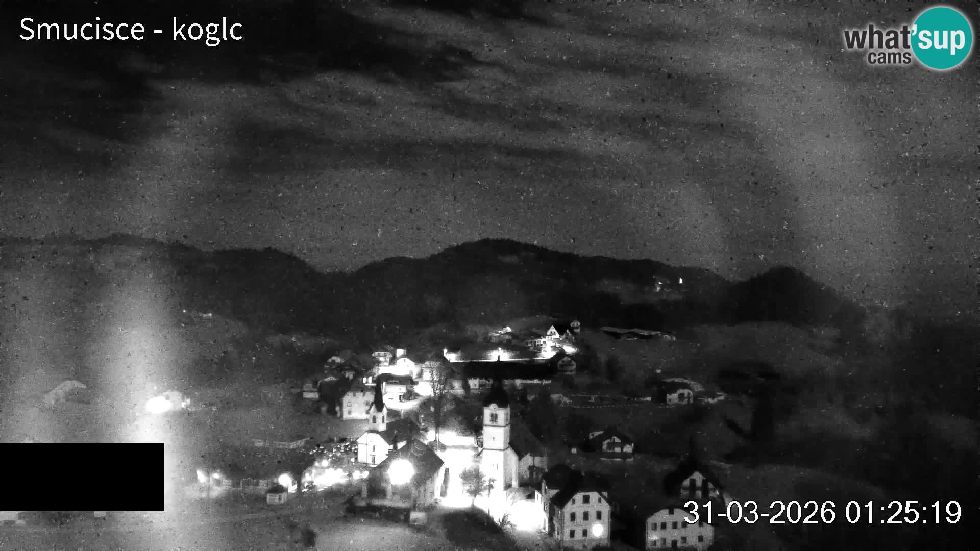 Webcam Šentjošt sci – Vista live sulla parte alta della pista