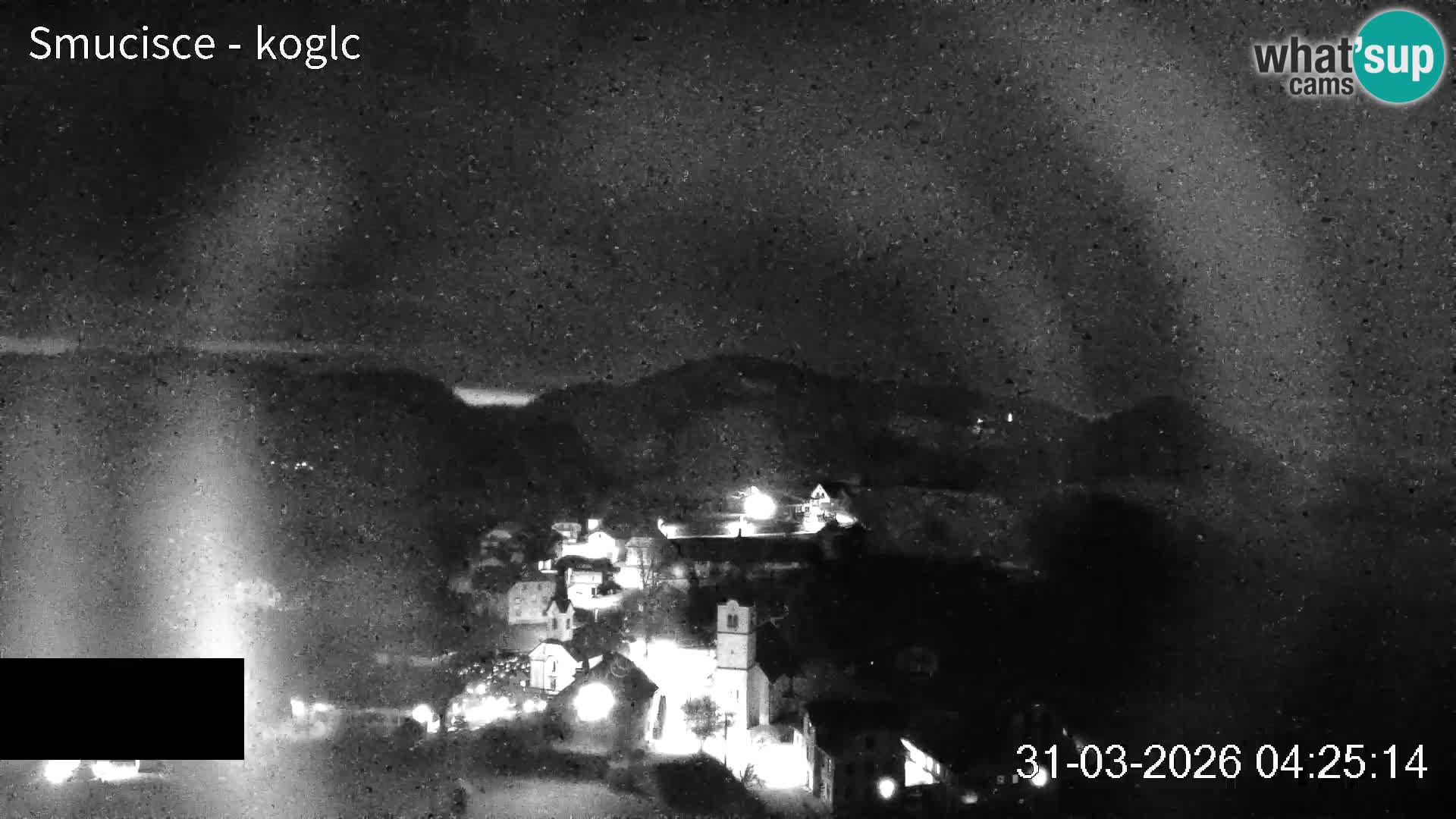 Webcam Šentjošt sci – Vista live sulla parte alta della pista