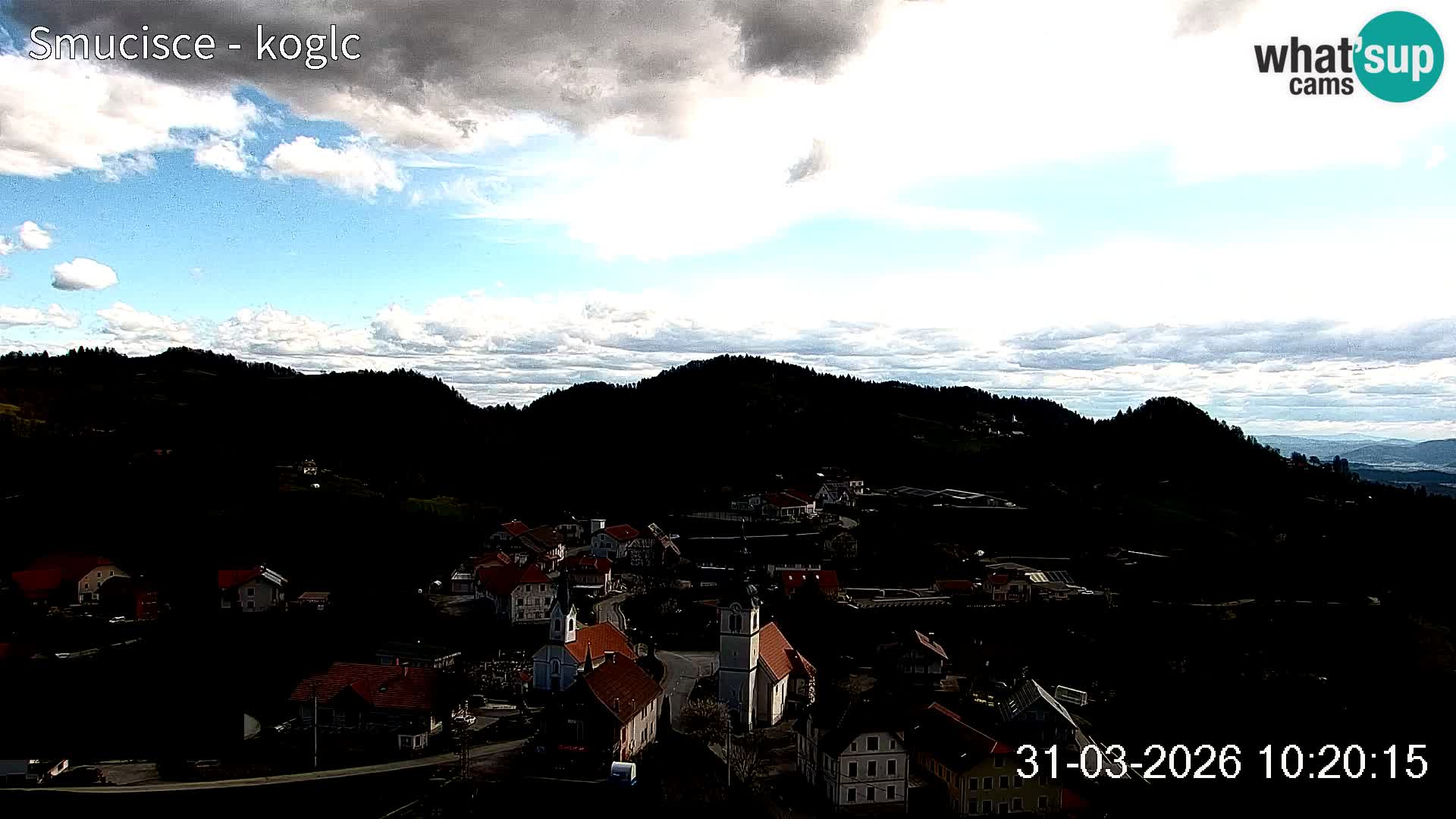 Webcam Šentjošt sci – Vista live sulla parte alta della pista