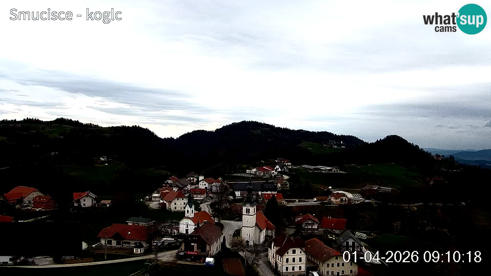 Webcam Šentjošt sci – Vista live sulla parte alta della pista