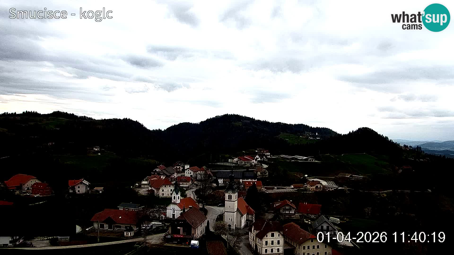 Webcam Šentjošt sci – Vista live sulla parte alta della pista