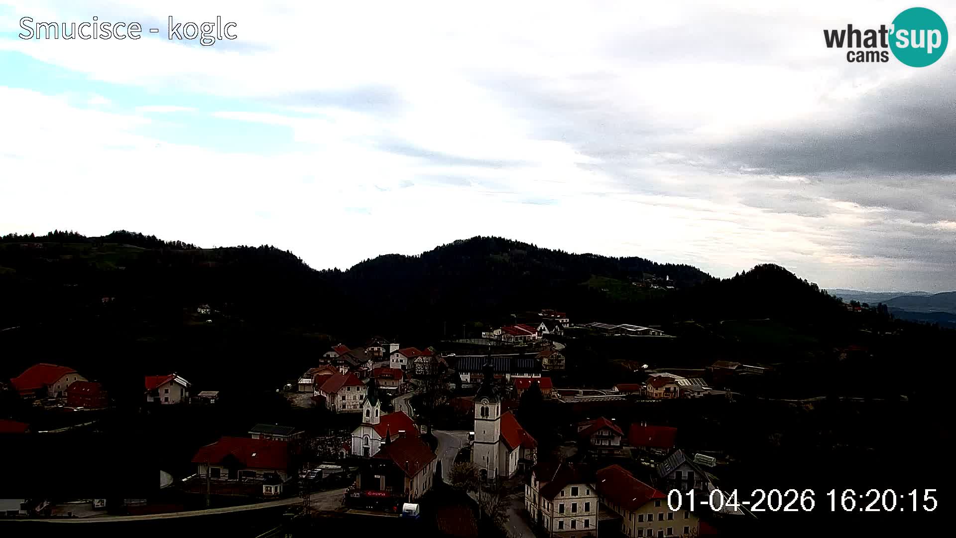 Webcam Šentjošt sci – Vista live sulla parte alta della pista