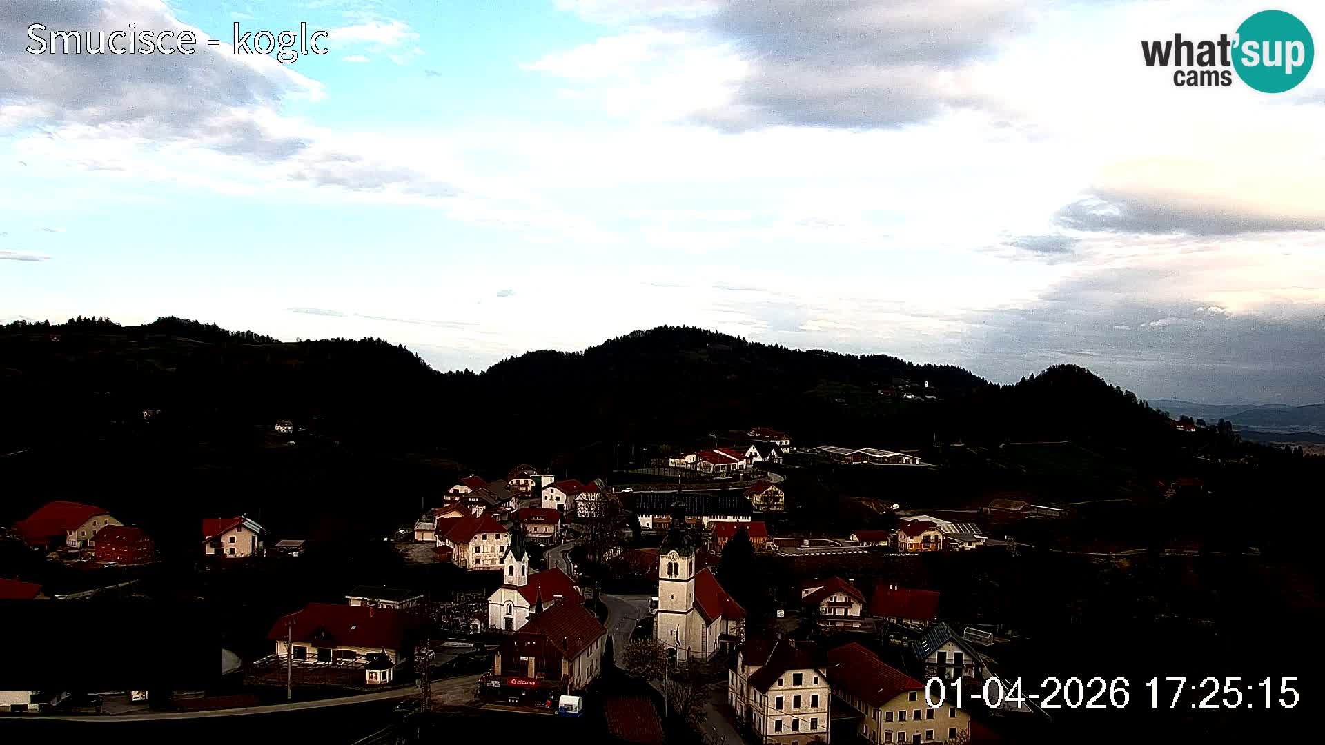 Webcam Šentjošt sci – Vista live sulla parte alta della pista