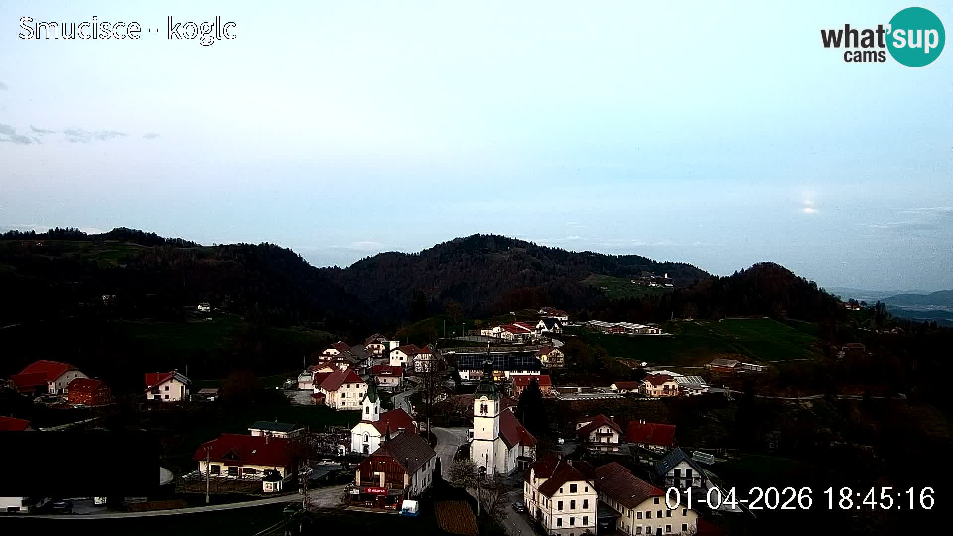 Webcam Šentjošt sci – Vista live sulla parte alta della pista