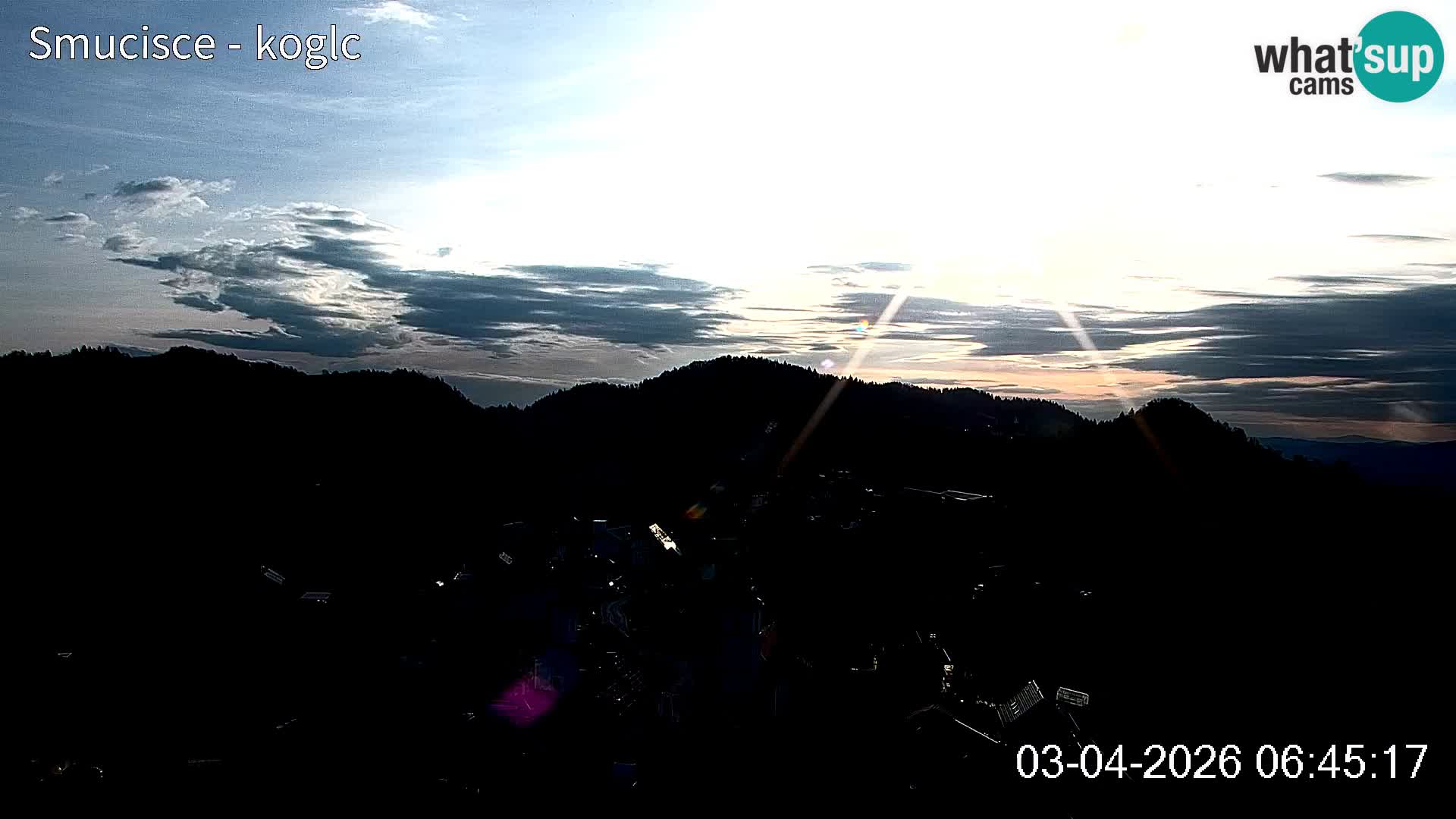 Webcam Šentjošt sci – Vista live sulla parte alta della pista