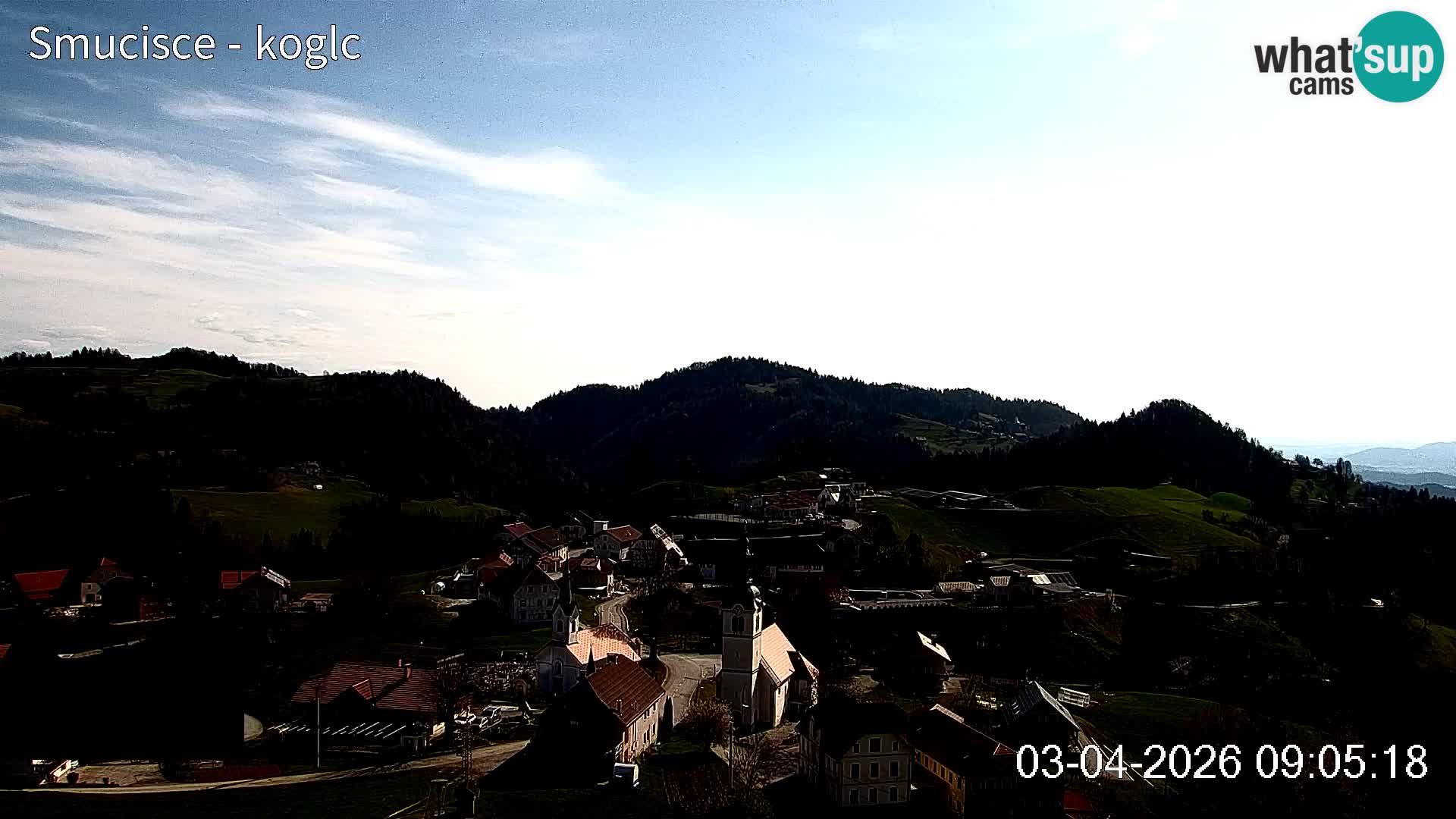 Webcam Šentjošt sci – Vista live sulla parte alta della pista