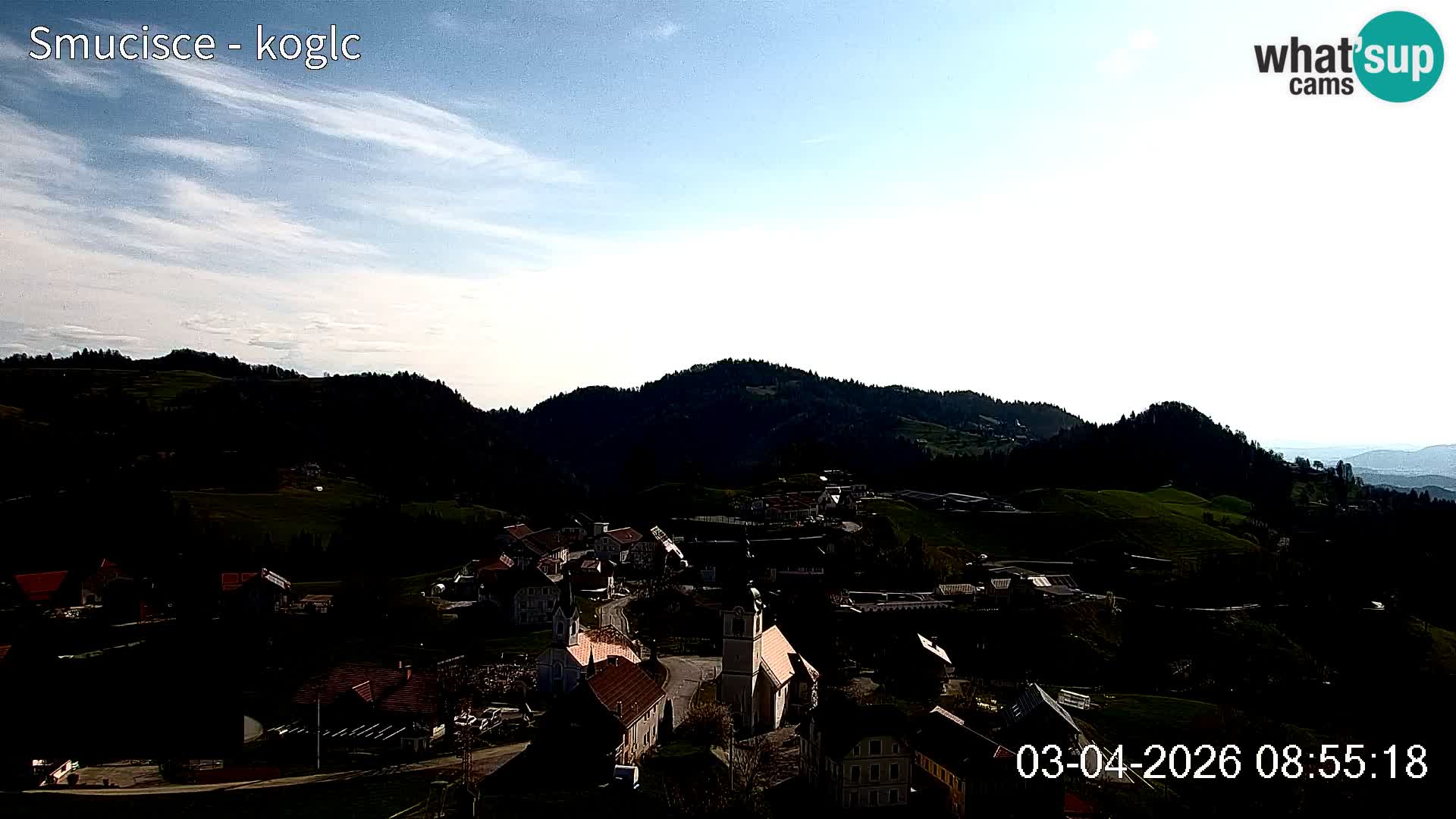 Webcam Šentjošt sci – Vista live sulla parte alta della pista