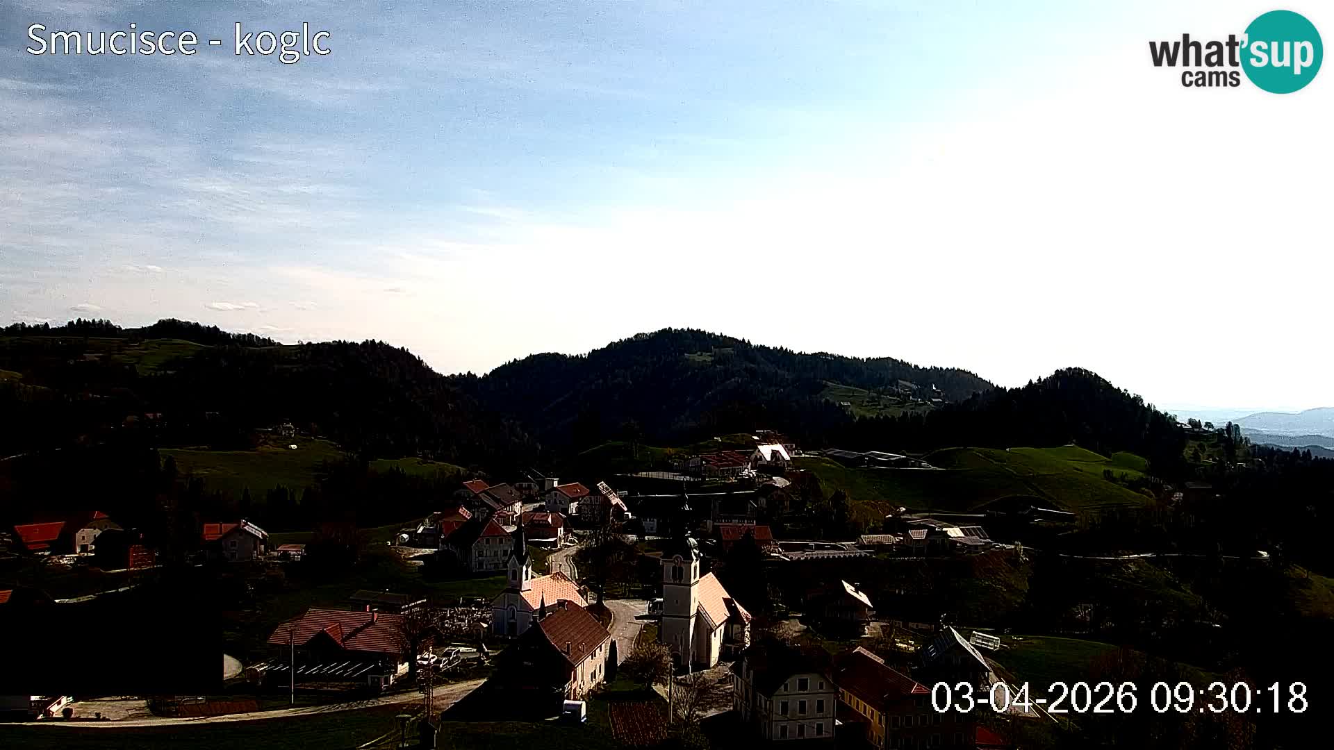 Webcam Šentjošt sci – Vista live sulla parte alta della pista