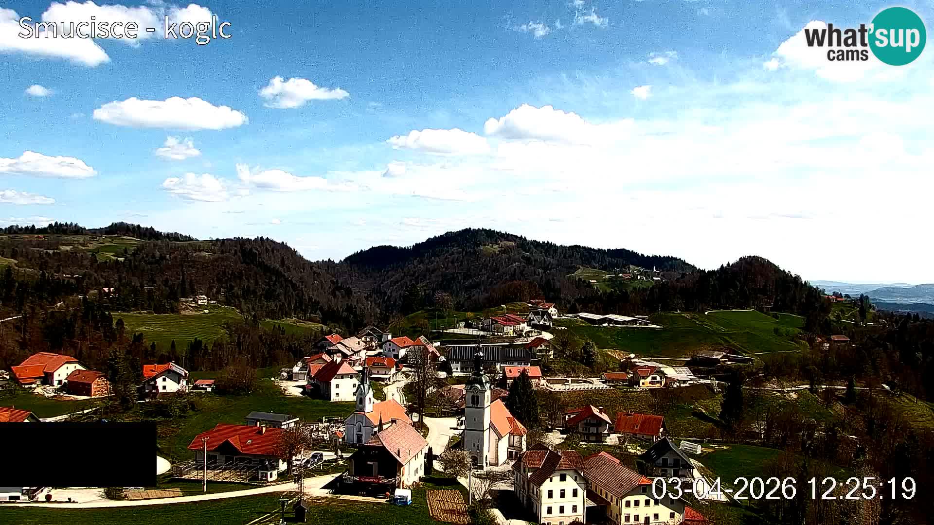 Webcam Šentjošt sci – Vista live sulla parte alta della pista