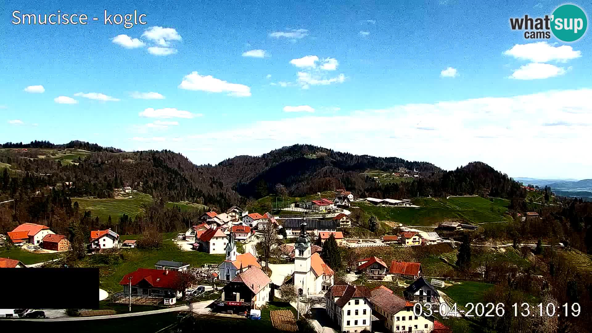 Webcam Šentjošt sci – Vista live sulla parte alta della pista