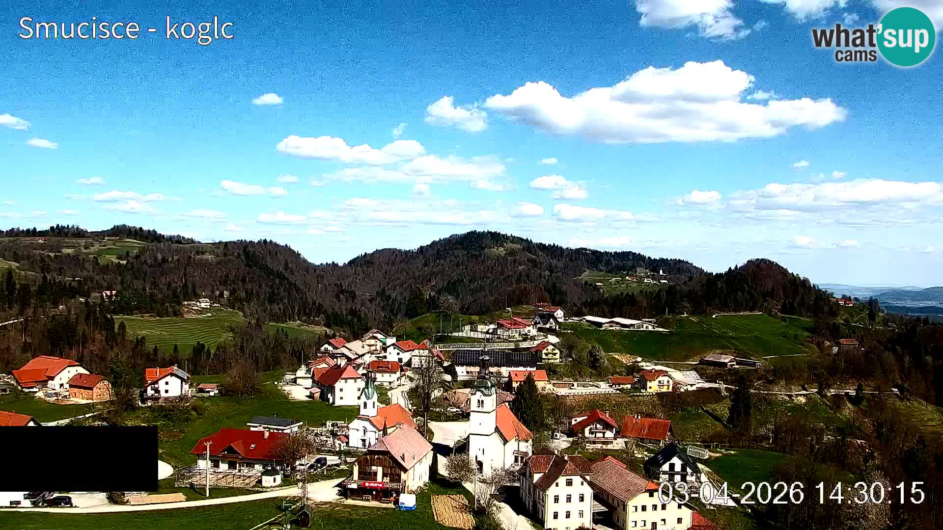 Webcam Šentjošt sci – Vista live sulla parte alta della pista