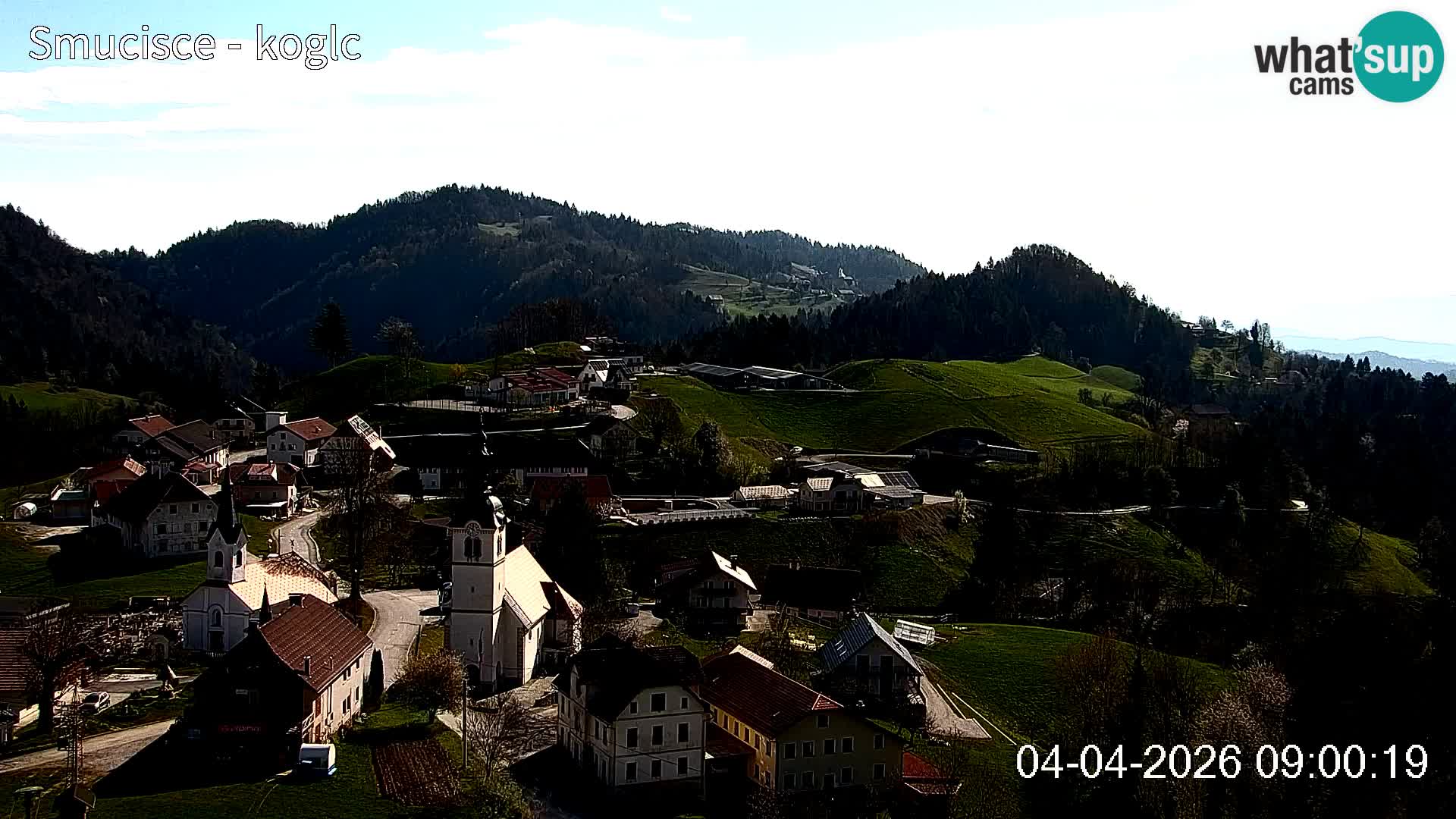 Webcam Šentjošt sci – Vista live sulla parte alta della pista