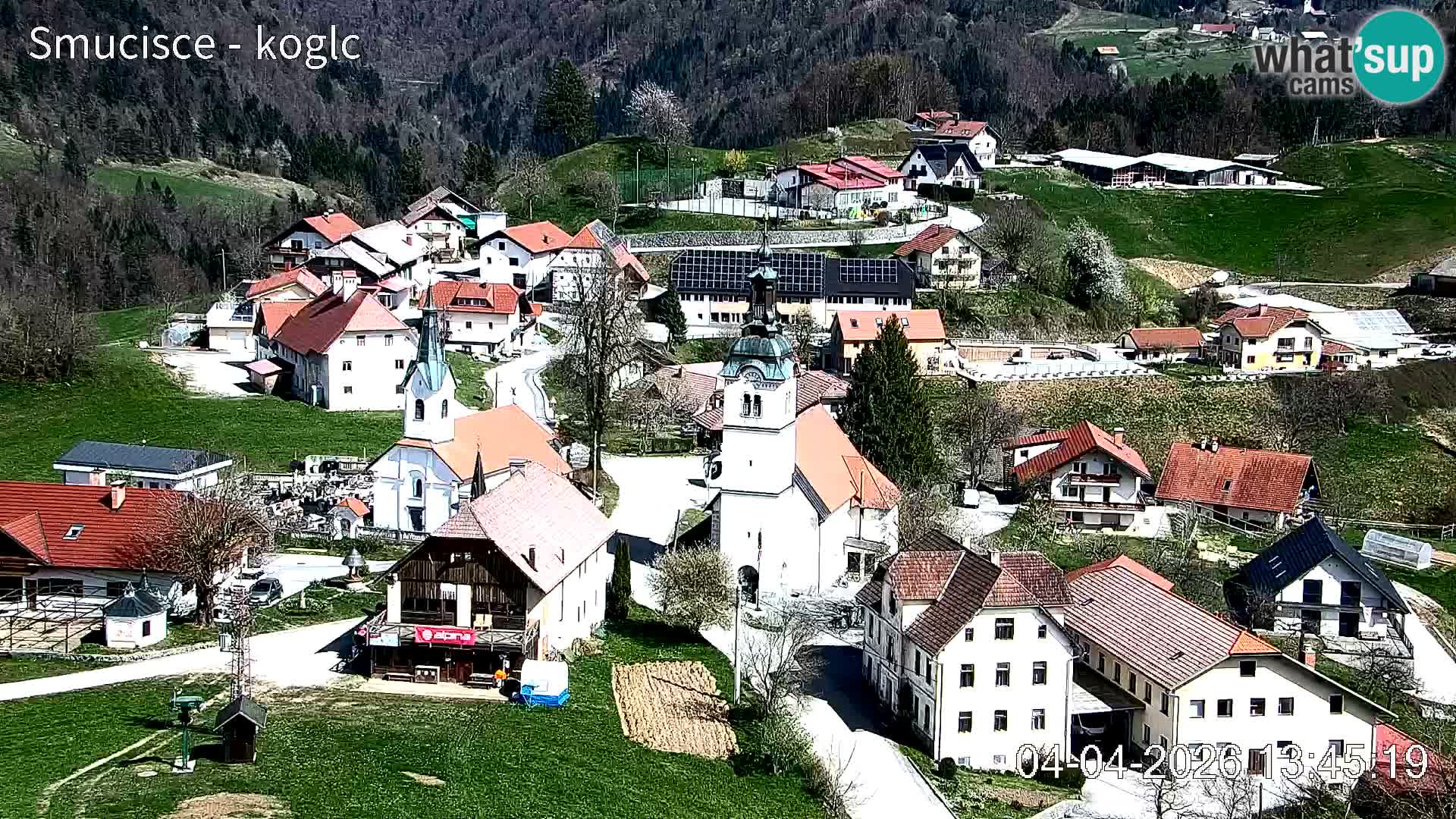 Webcam Šentjošt sci – Vista live sulla parte alta della pista