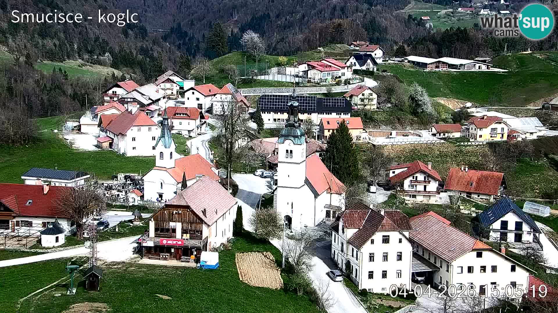 Webcam Šentjošt sci – Vista live sulla parte alta della pista