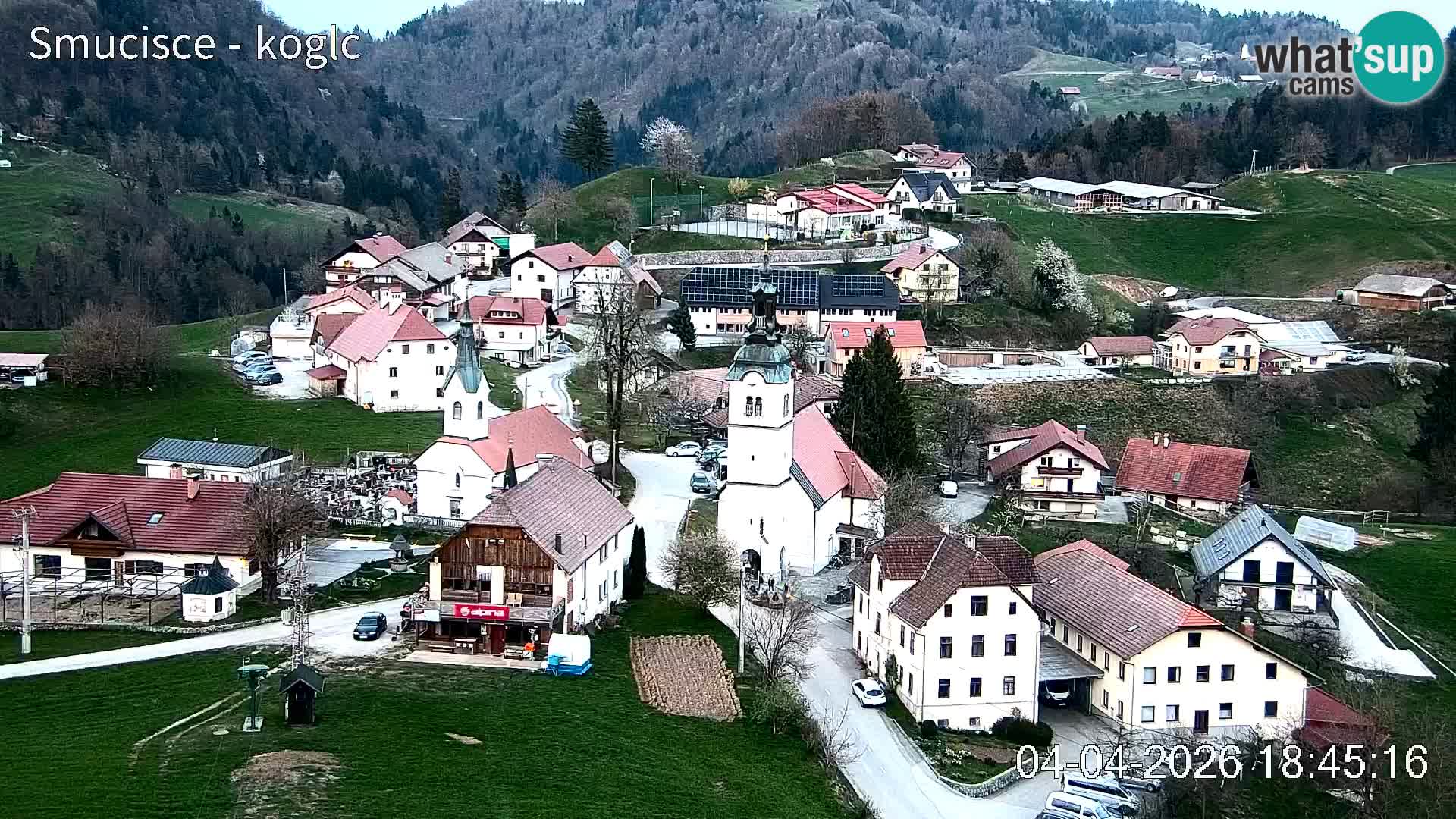 Webcam Šentjošt sci – Vista live sulla parte alta della pista