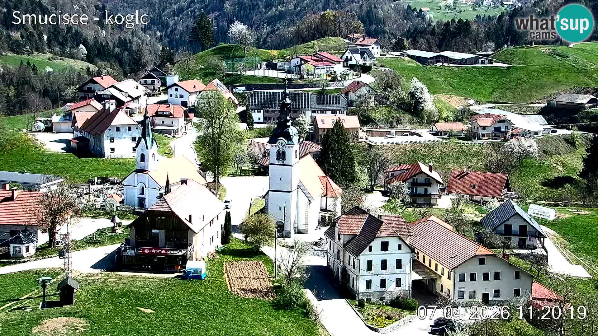 Spletna kamera Šentjošt smučišče – Pogled v živo na zgornji del proge