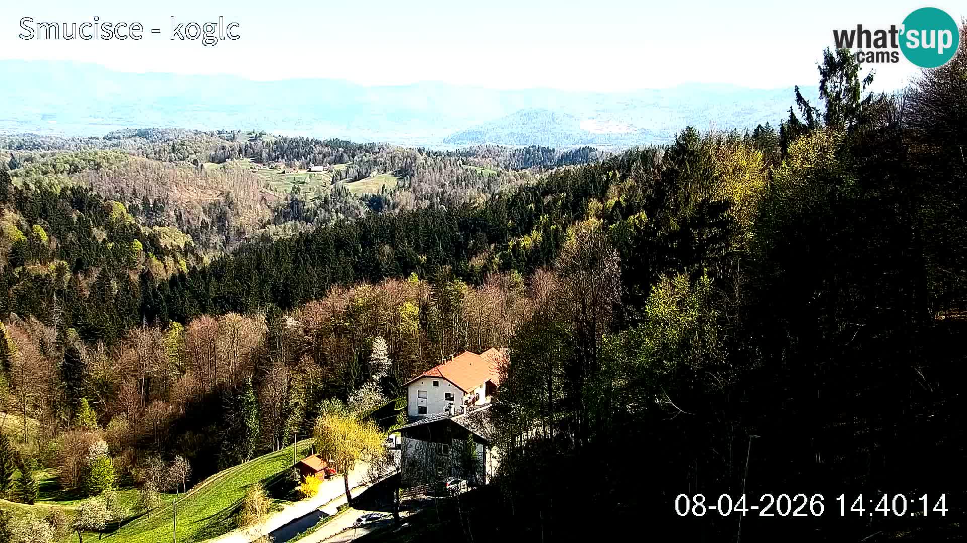 Spletna kamera Šentjošt smučišče – Pogled v živo na zgornji del proge