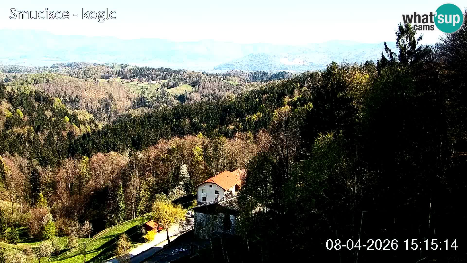 Webcam Šentjošt sci – Vista live sulla parte alta della pista