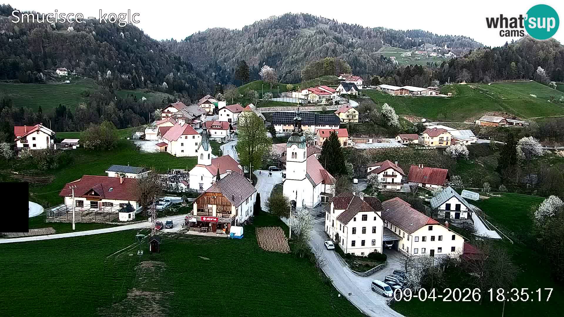 Spletna kamera Šentjošt smučišče – Pogled v živo na zgornji del proge