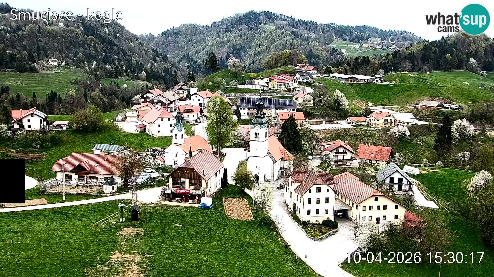 Webcam Šentjošt sci – Vista live sulla parte alta della pista