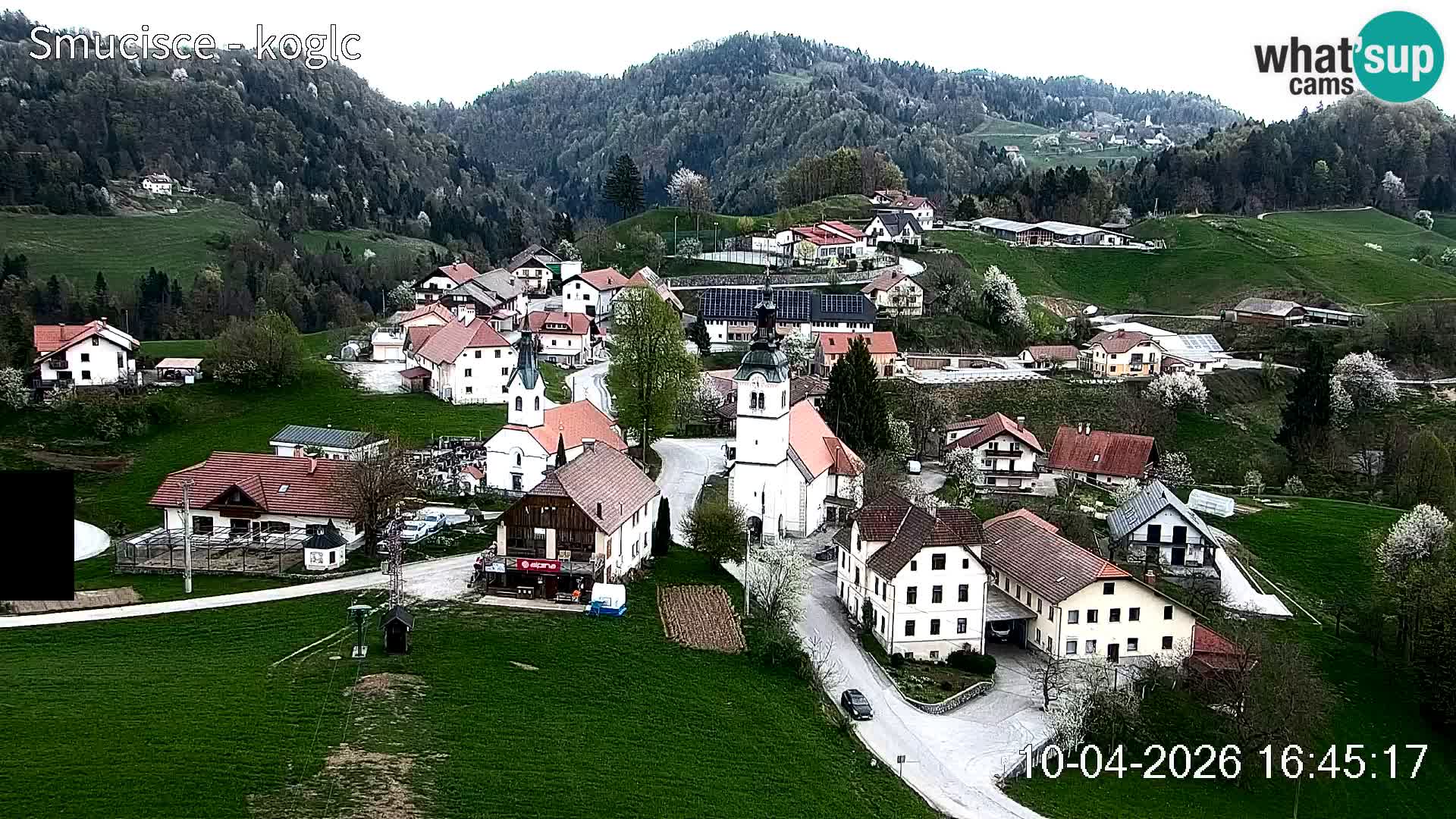 Webcam Šentjošt sci – Vista live sulla parte alta della pista