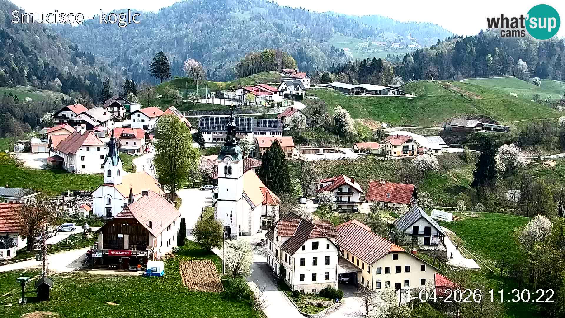 Webcam Šentjošt sci – Vista live sulla parte alta della pista